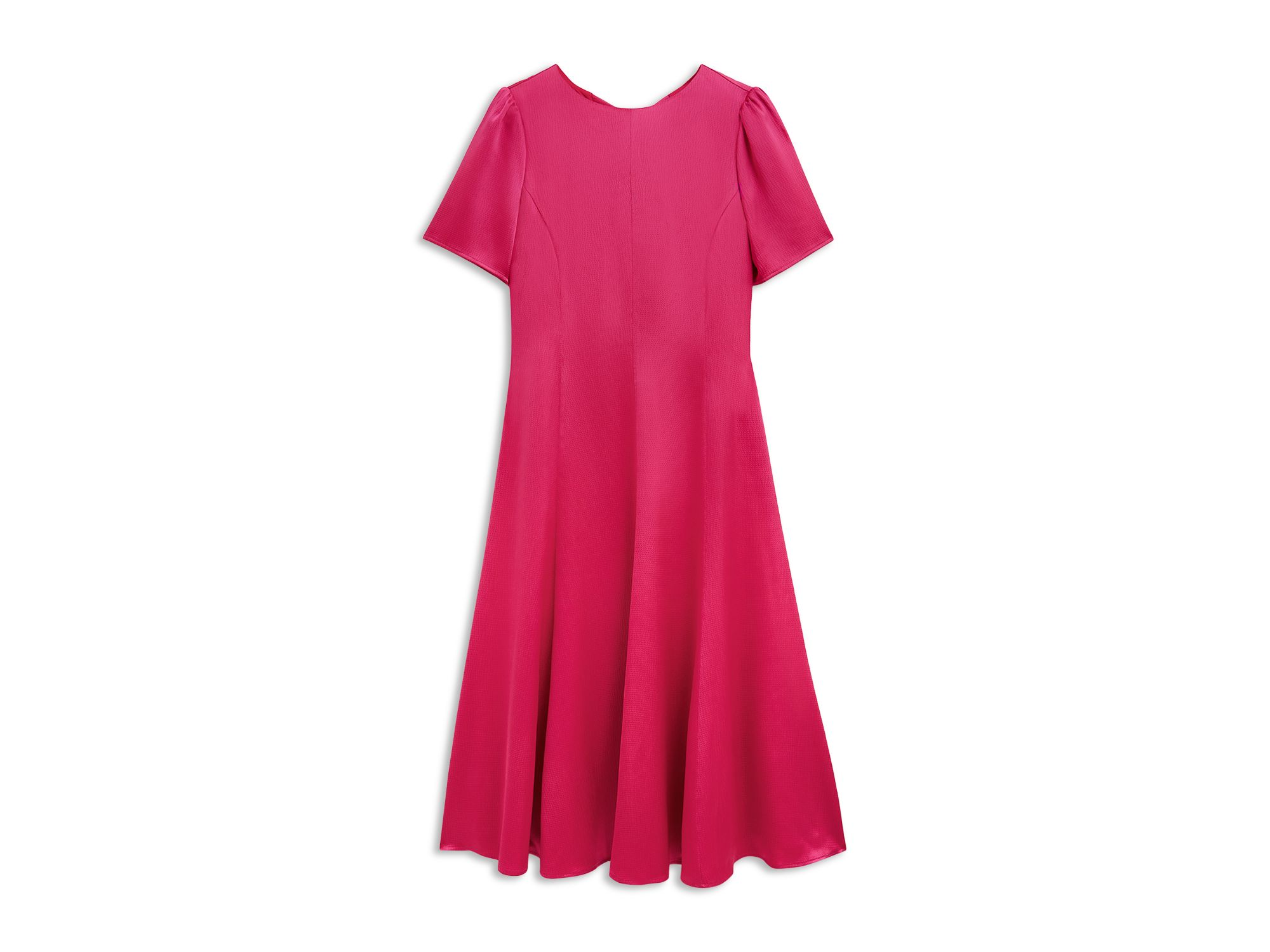 Camille Hammered Satin Midi Dress — Image 3