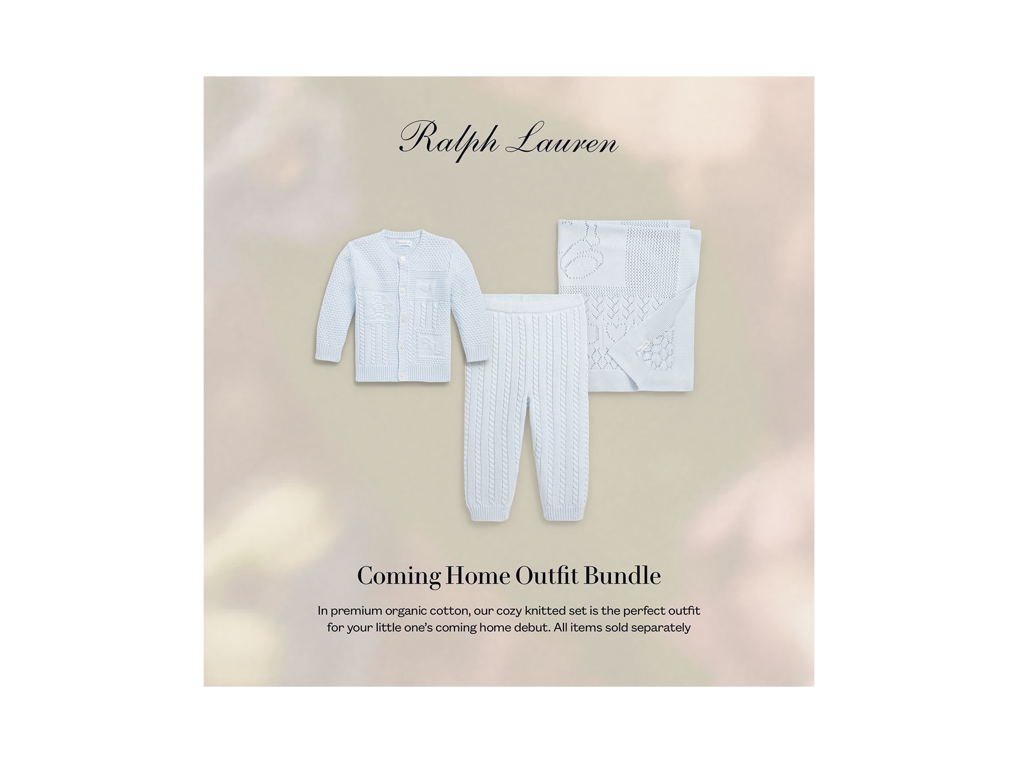 Unisex Cotton Cable Knit Sweater Pants - Baby — Image 3