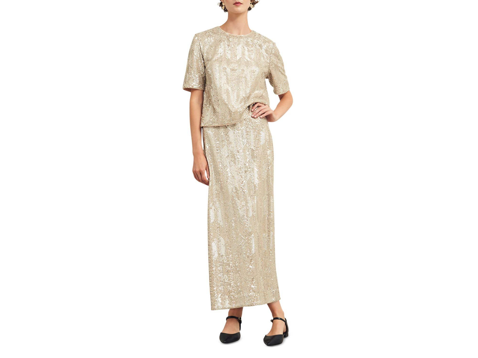 Marlowe Limited Sequined Maxi Skirt — Image 7