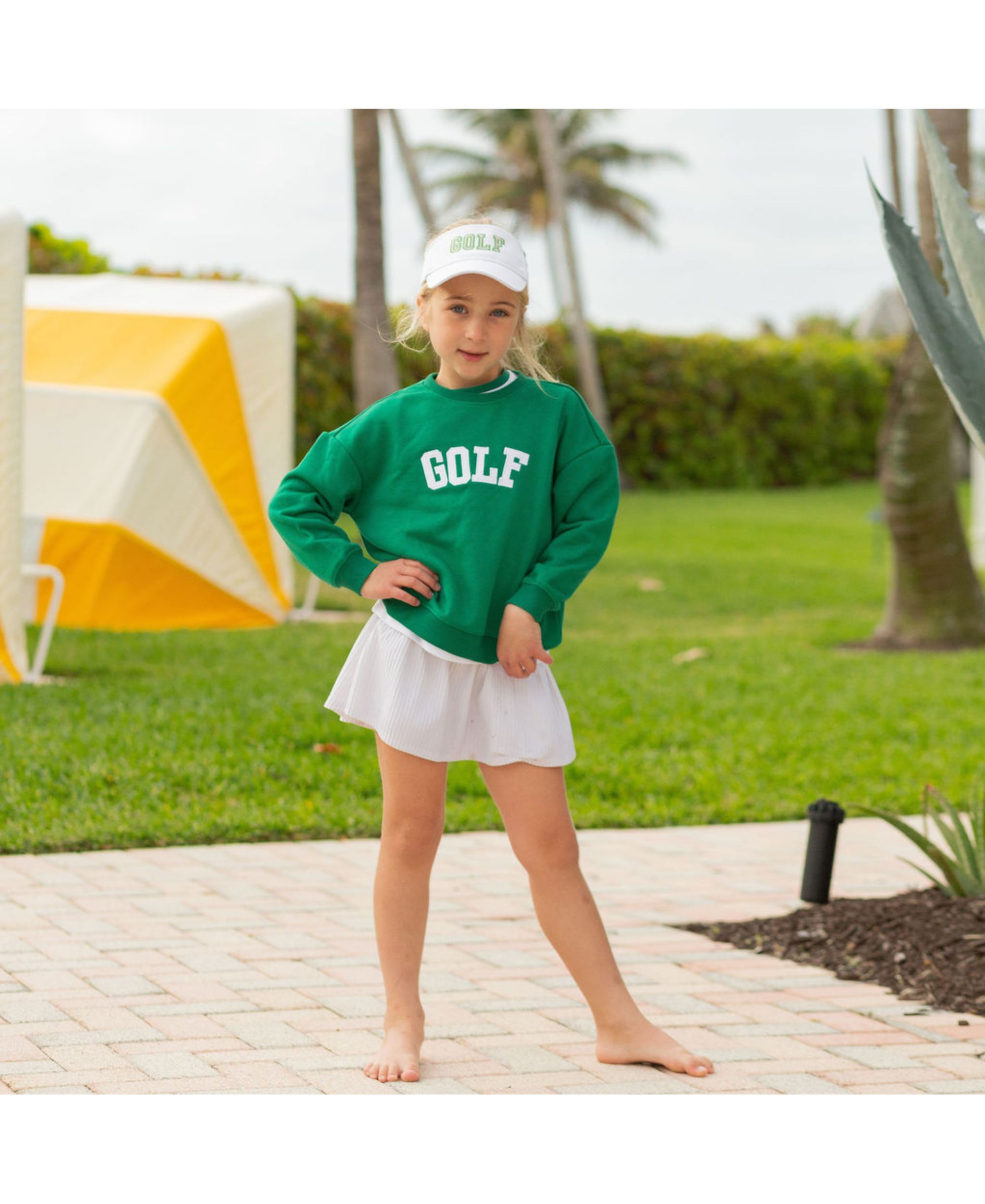 Unisex Kids Golf Cotton Crewneck Sweatshirt - Baby, Little Kid, Big Kid — Image 4