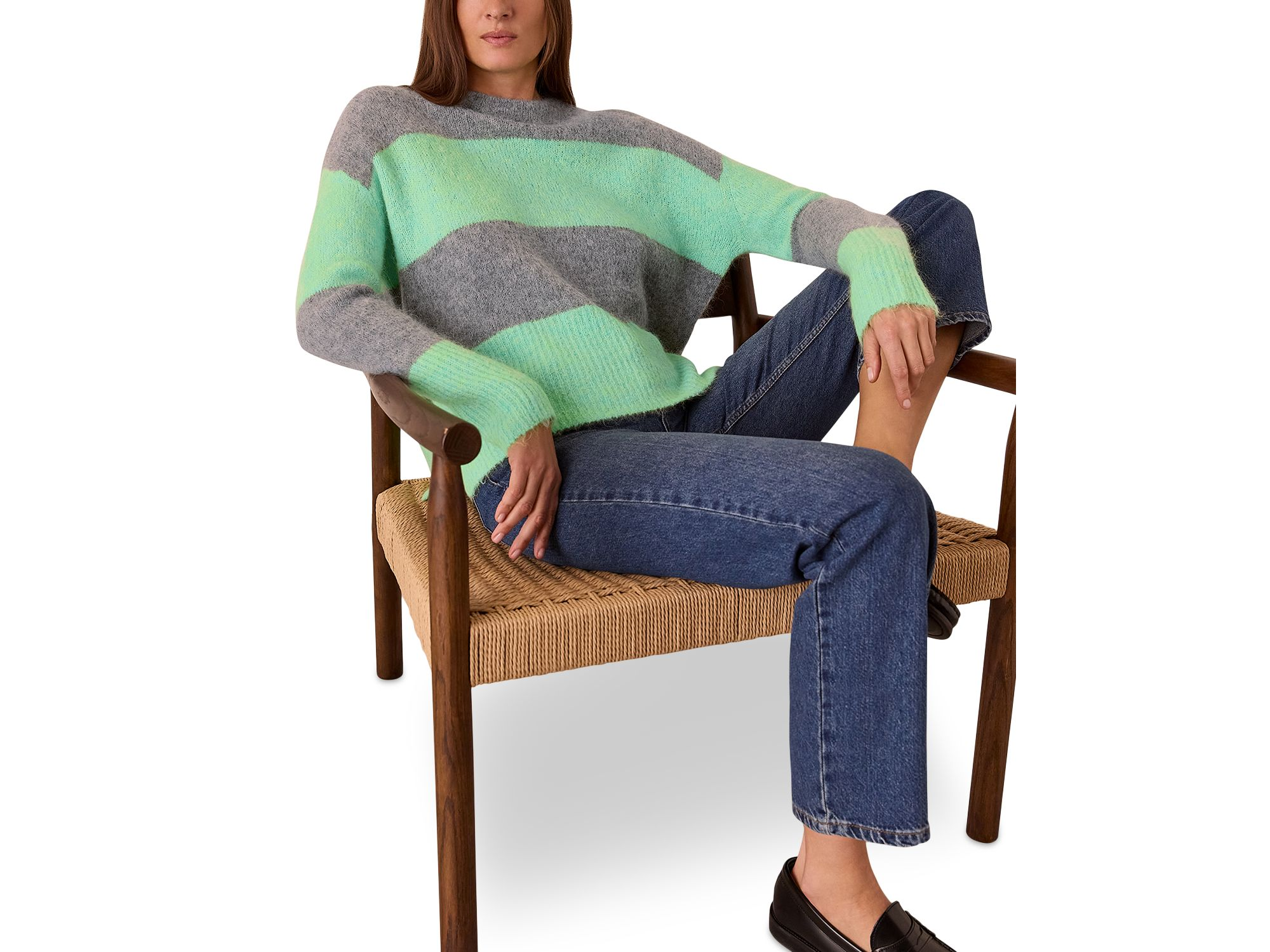 Striped Pullover Sweater — Image 4