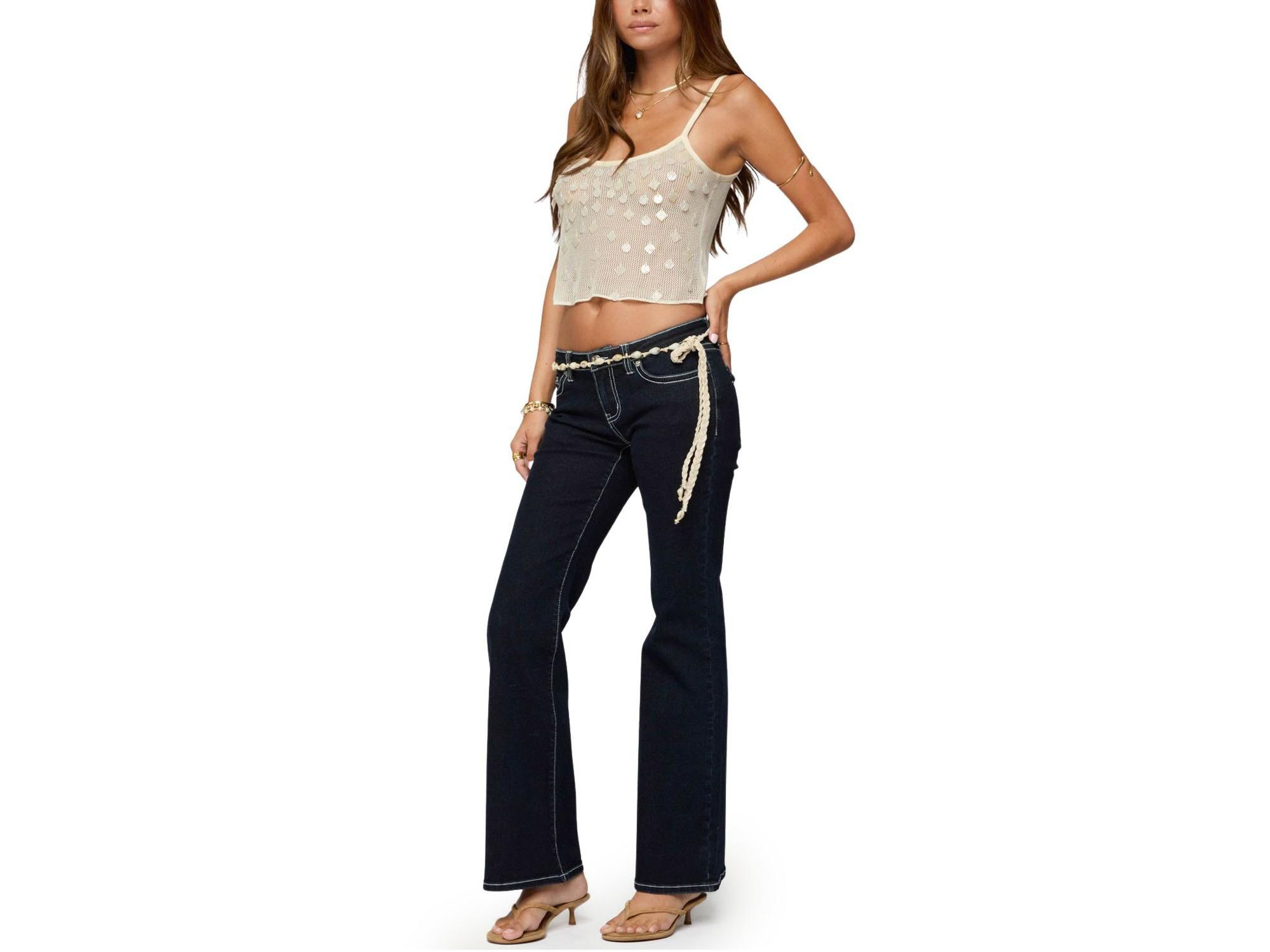 Onya Iridescent Sheer Knit Top — Image 3