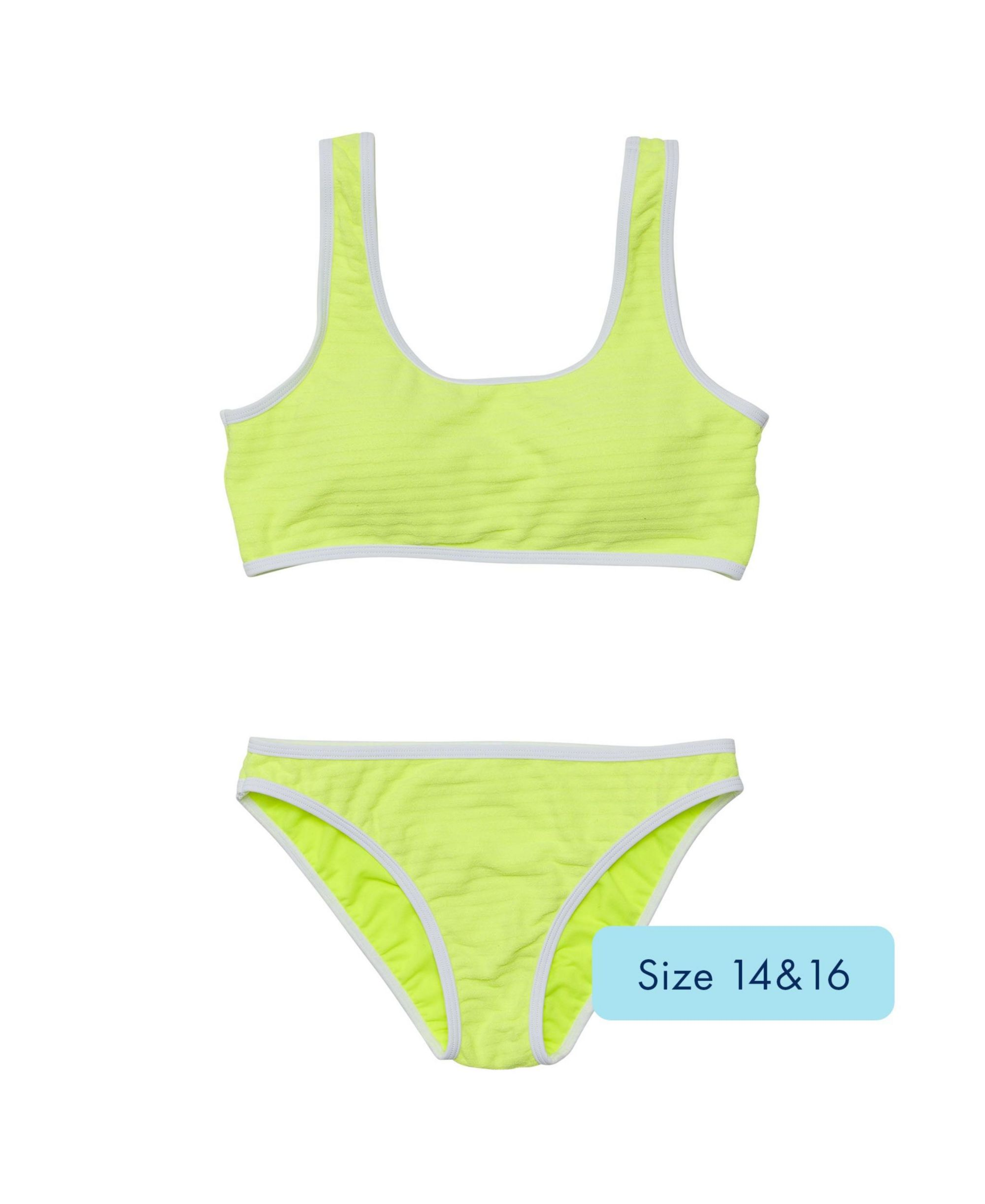 Girls' Citron Zest Crop Bikini - Little Kid, Big Kid — Image 3
