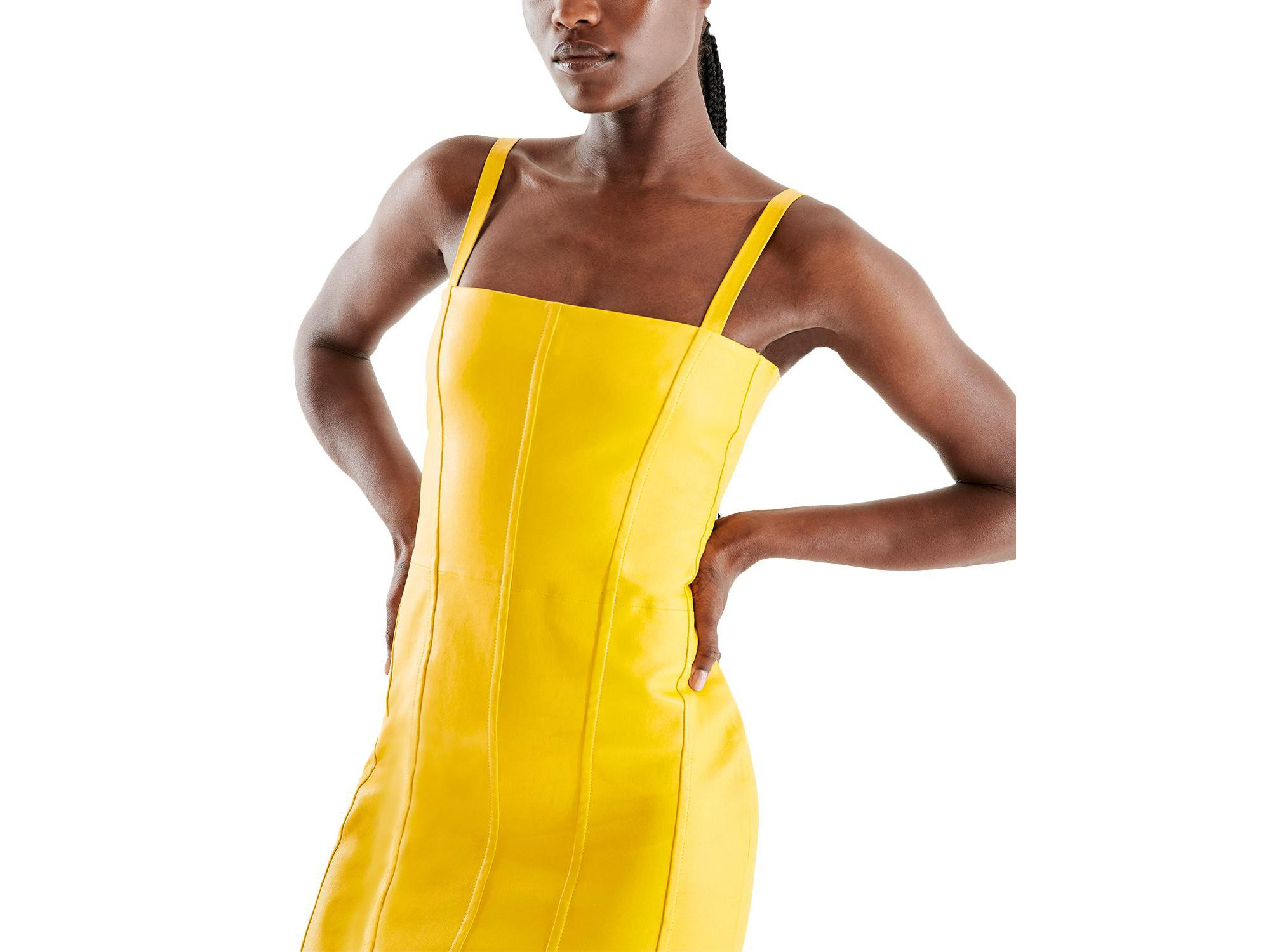 Merci Stretch Leather Dress — Image 3