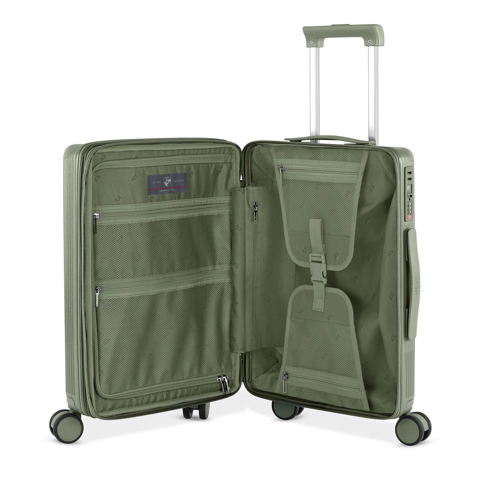 Earth Tones Carry On Spinner Suitcase — Image 4