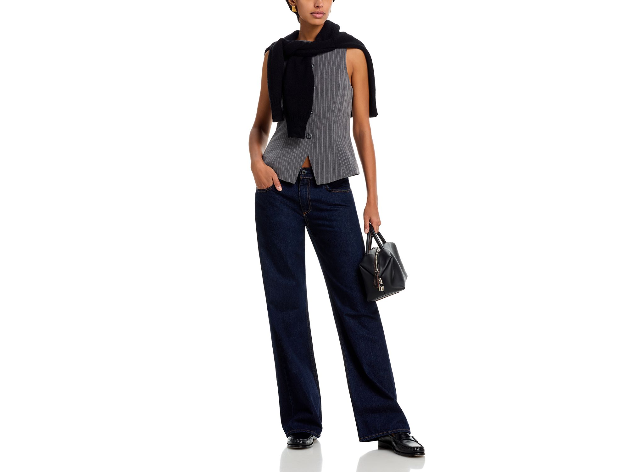 Minka Pinstriped Vest — Image 4