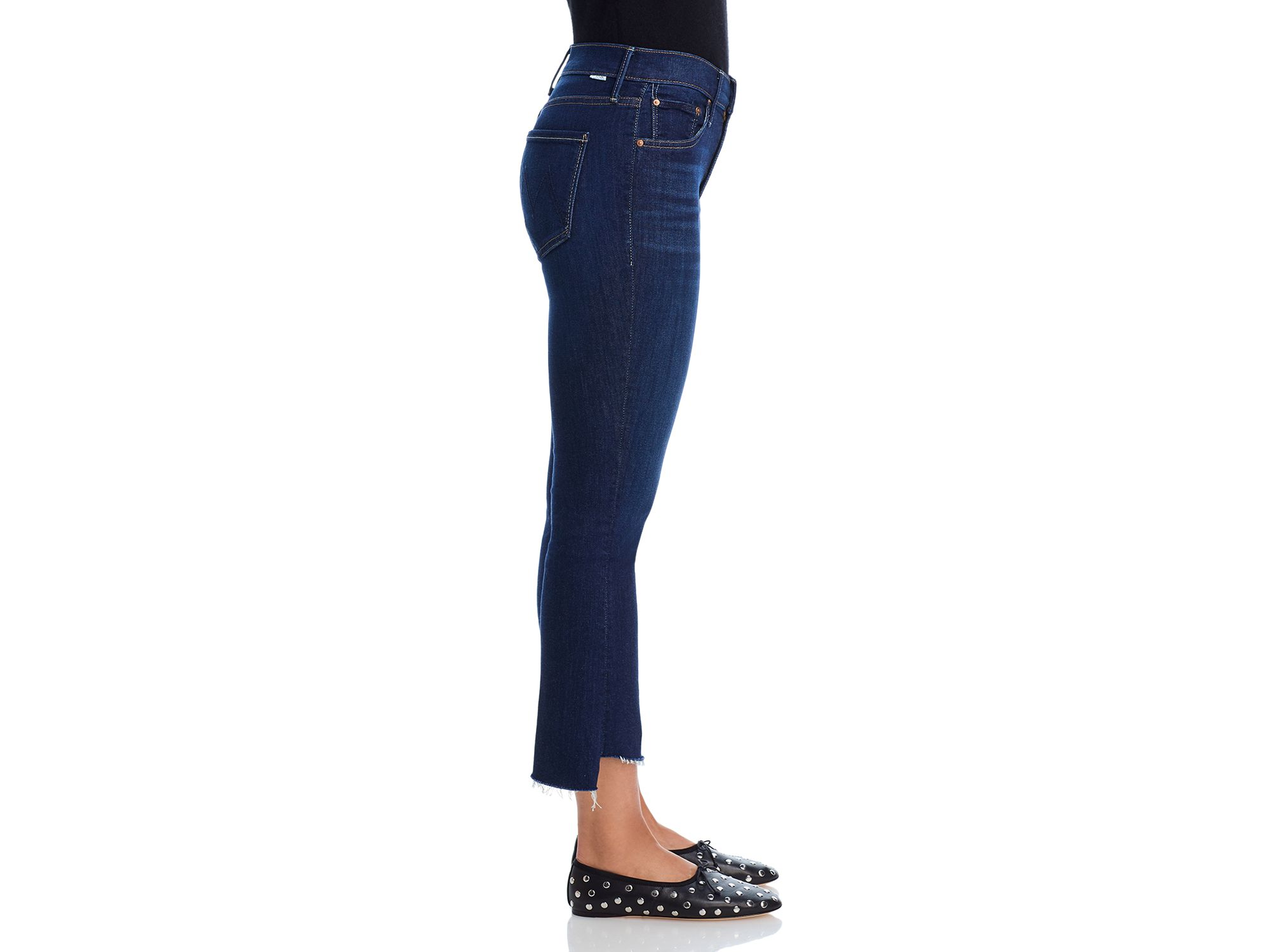 Lil' Insider High Rise Cropped Straight Jeans in Off Limits — Image 7