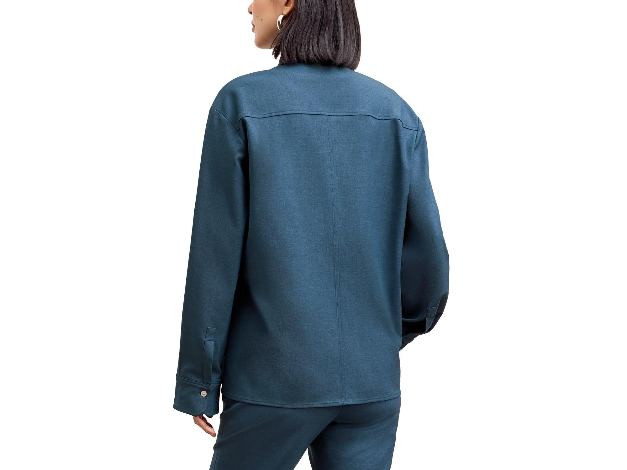 Russell Button Down Shirt - Washable Wool Twill — Image 5