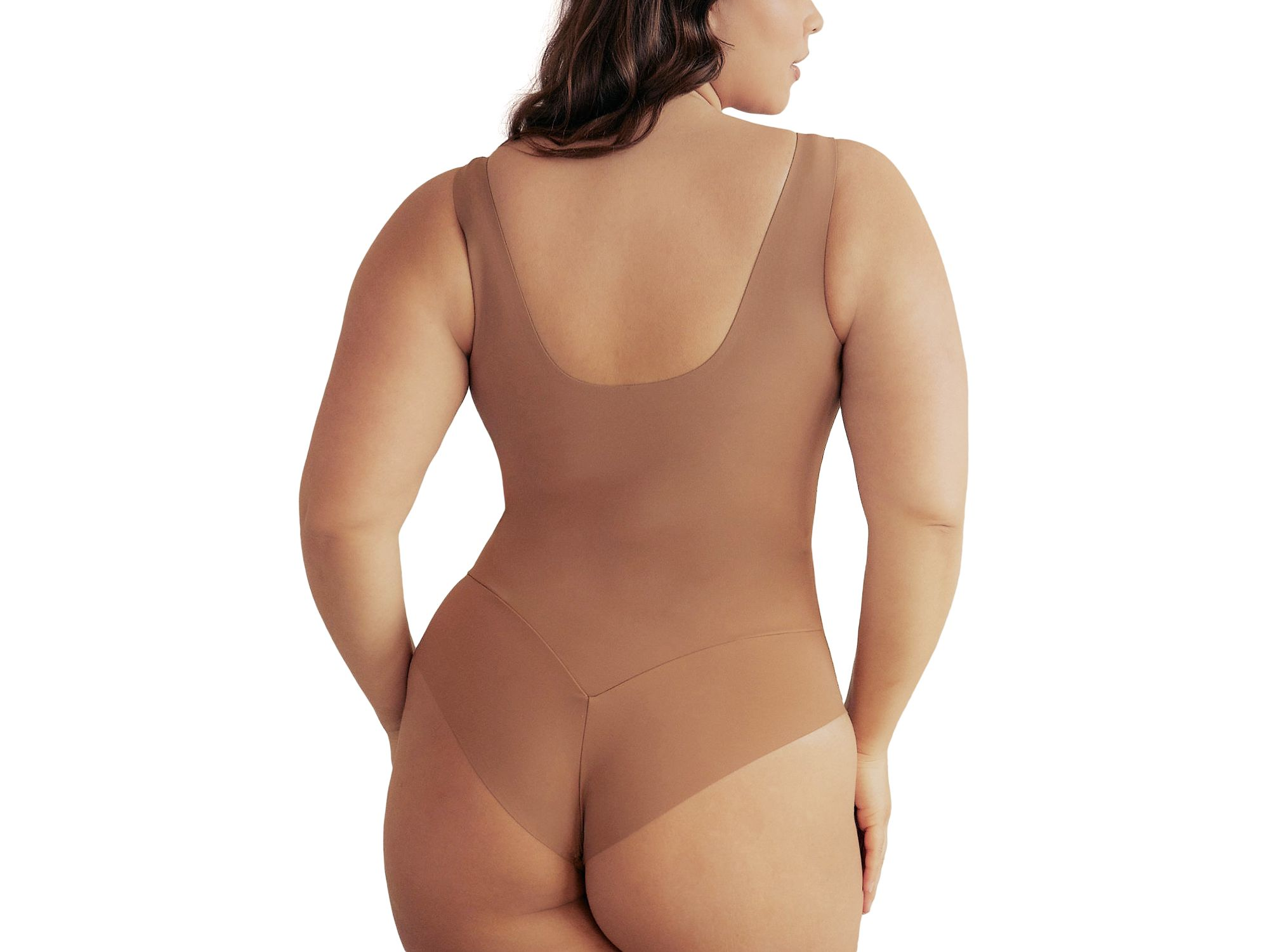 Scoop Neck Hourglass Shapewear Cheeky Bodysuit — Image 5