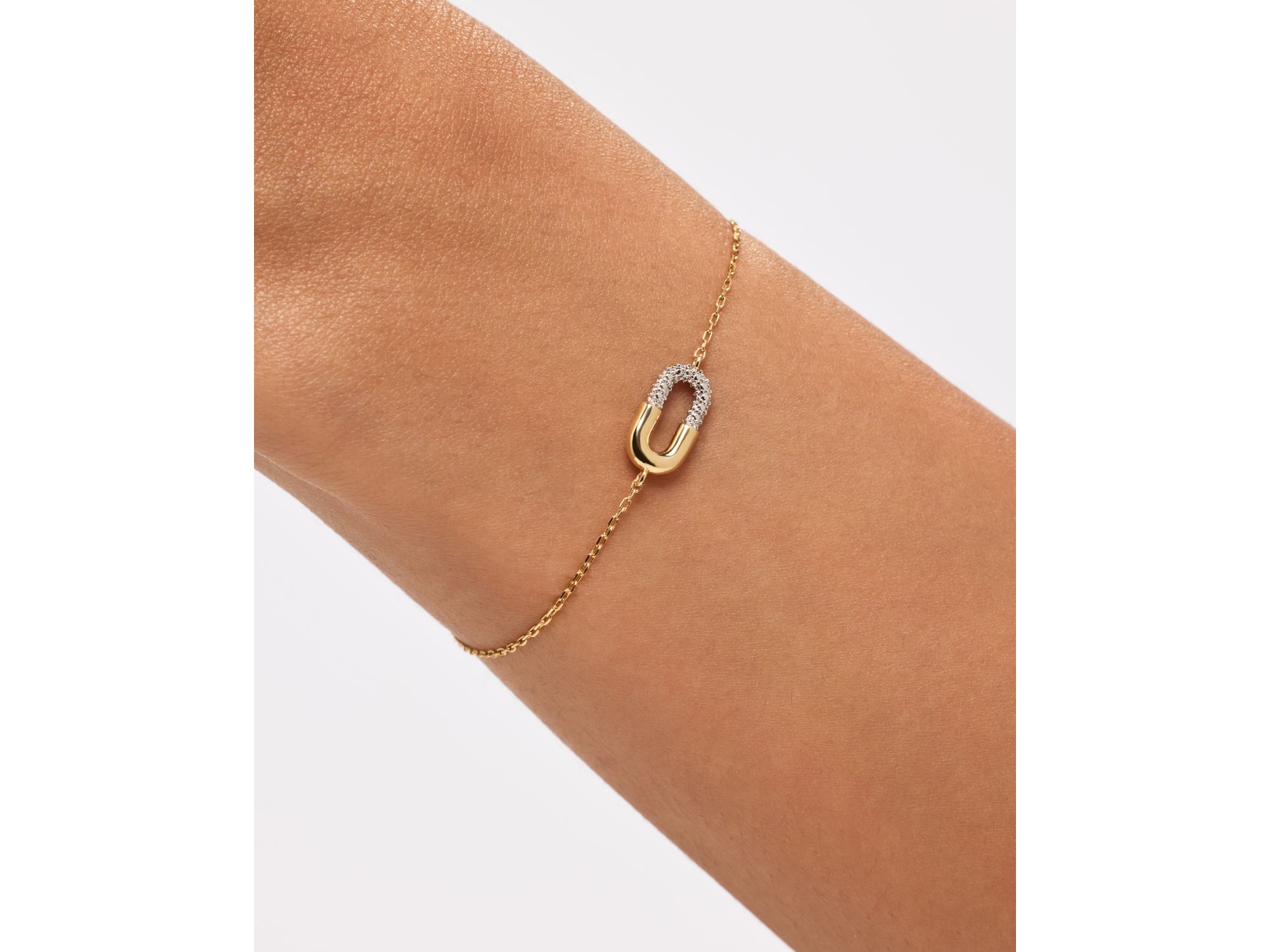 Micropave Gold Charm Blake Bracelet — Image 4