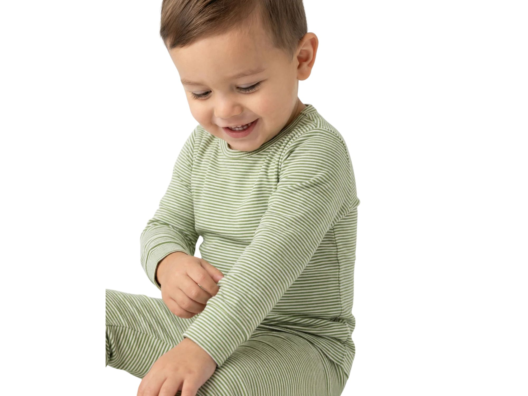 Boys' Evergreen Stripe Pajama Set - Little Kid, Big Kid — Image 4