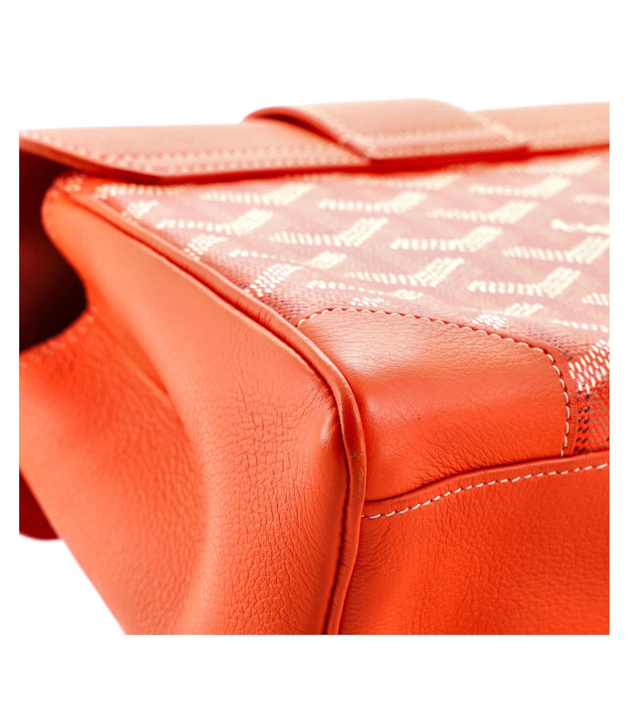 Mini Saigon Top Handle Bag Coated Canvas with Leather — Image 3