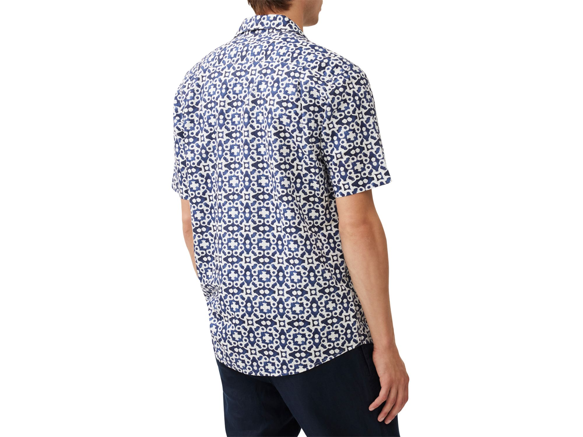 Palliser Bay Regular Fit Short Sleeve Linen Shirt — Image 4