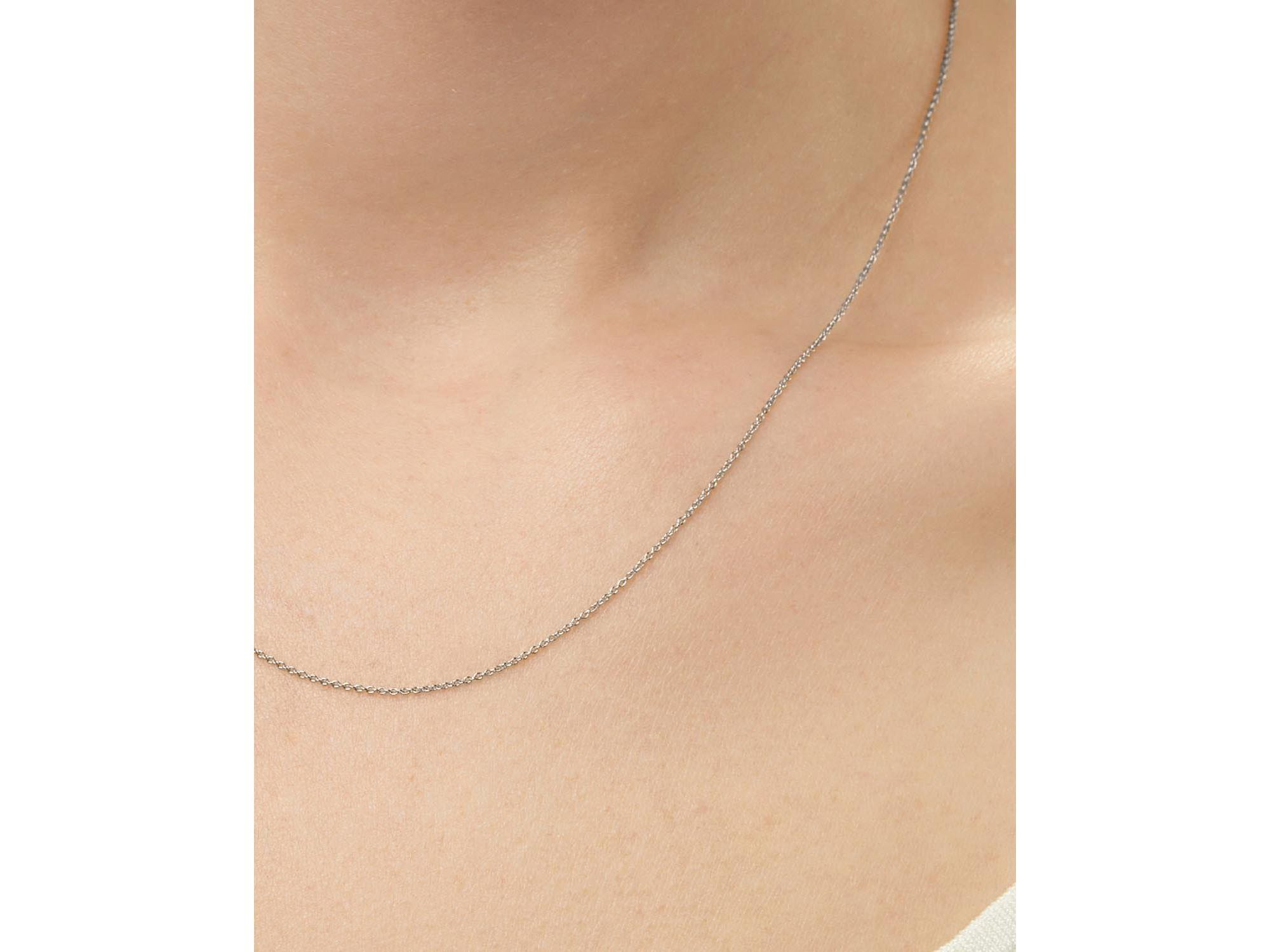 10K Gold Floating Lab Grown Diamond Necklace — Image 4