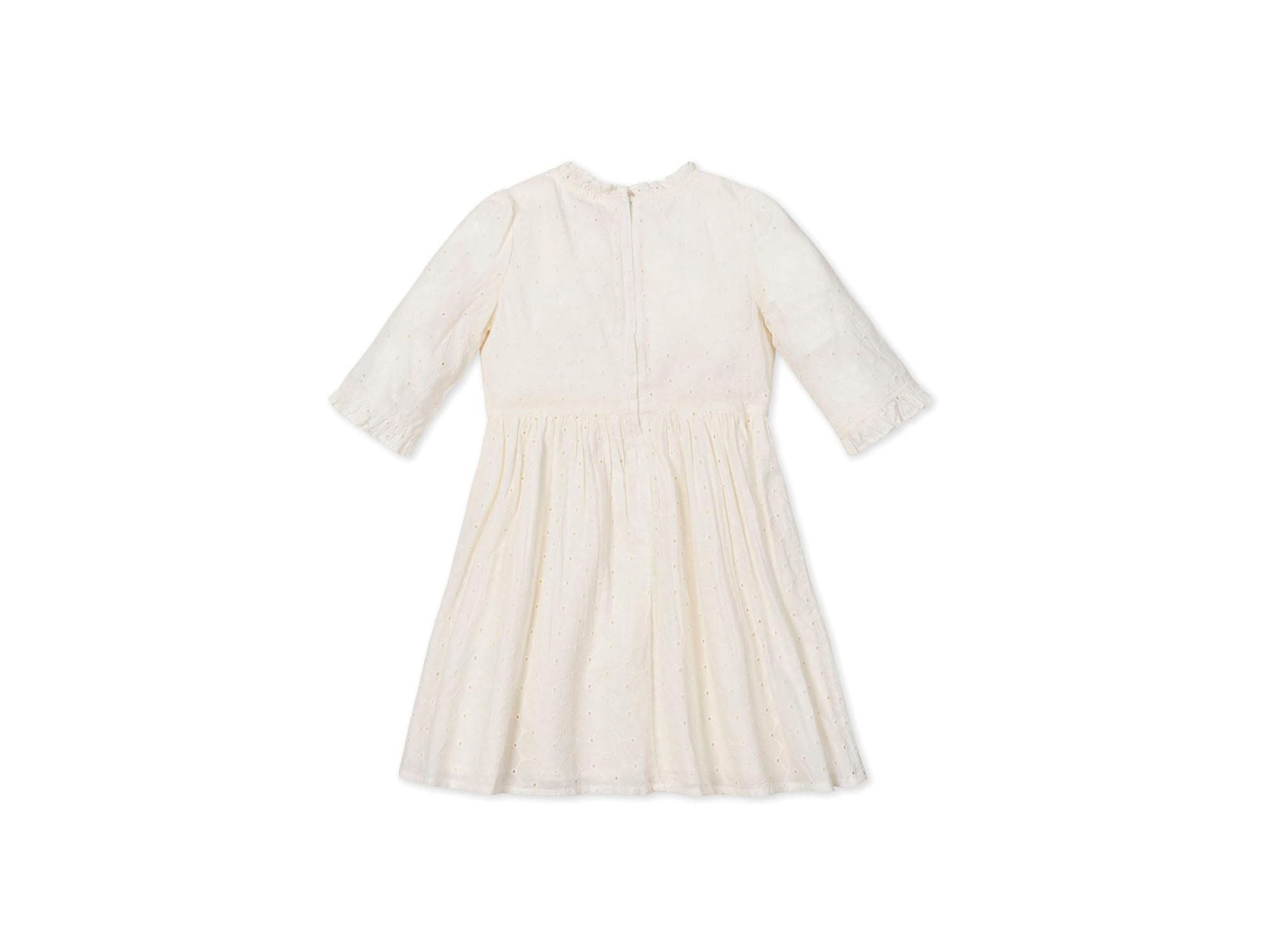 Girls' Organic Flutter Sleeve Tiered Eyelet Dress - Little Kid, Big Kid — Image 6