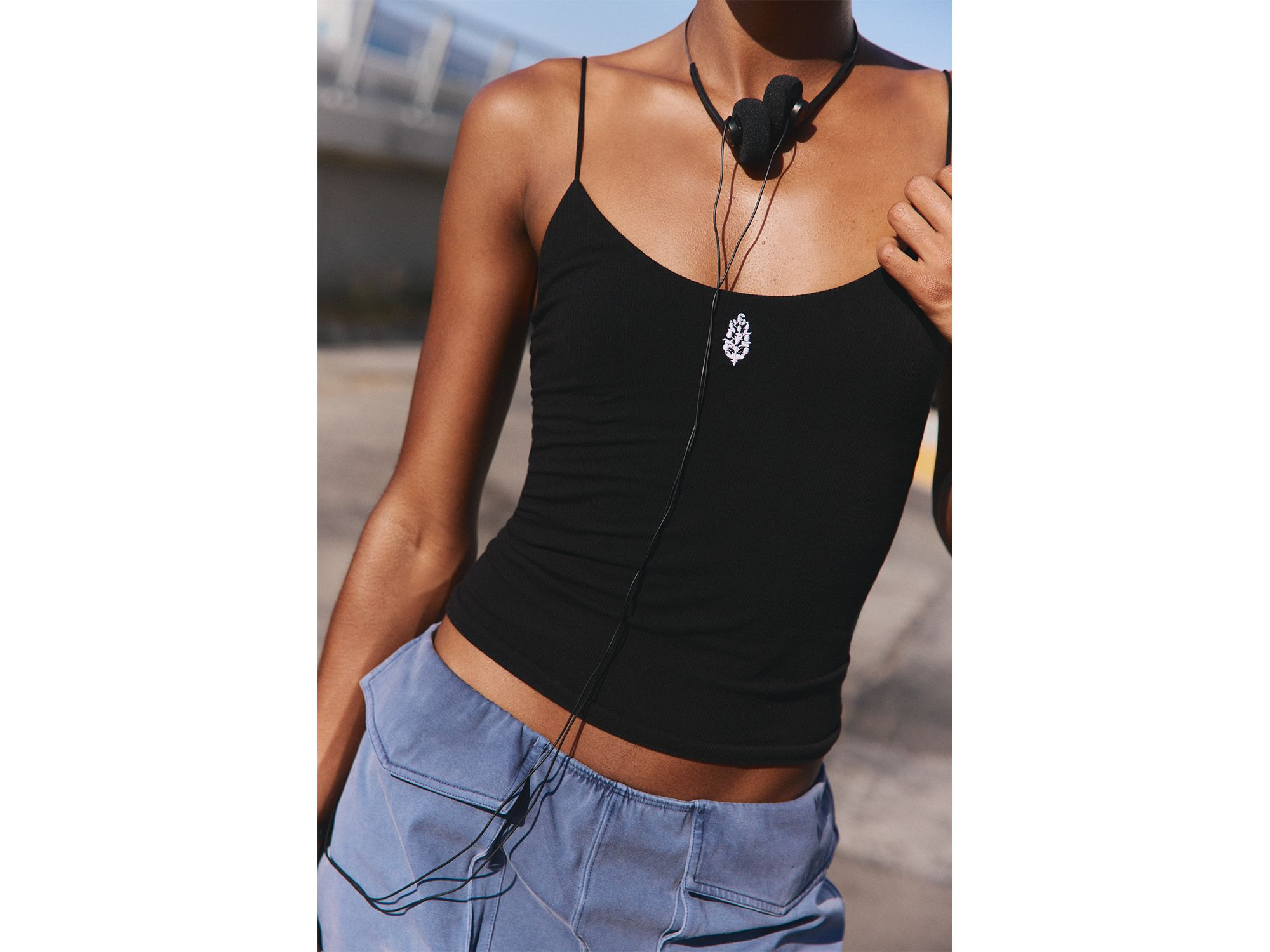 Skinny Strap Logo Tank — Image 6