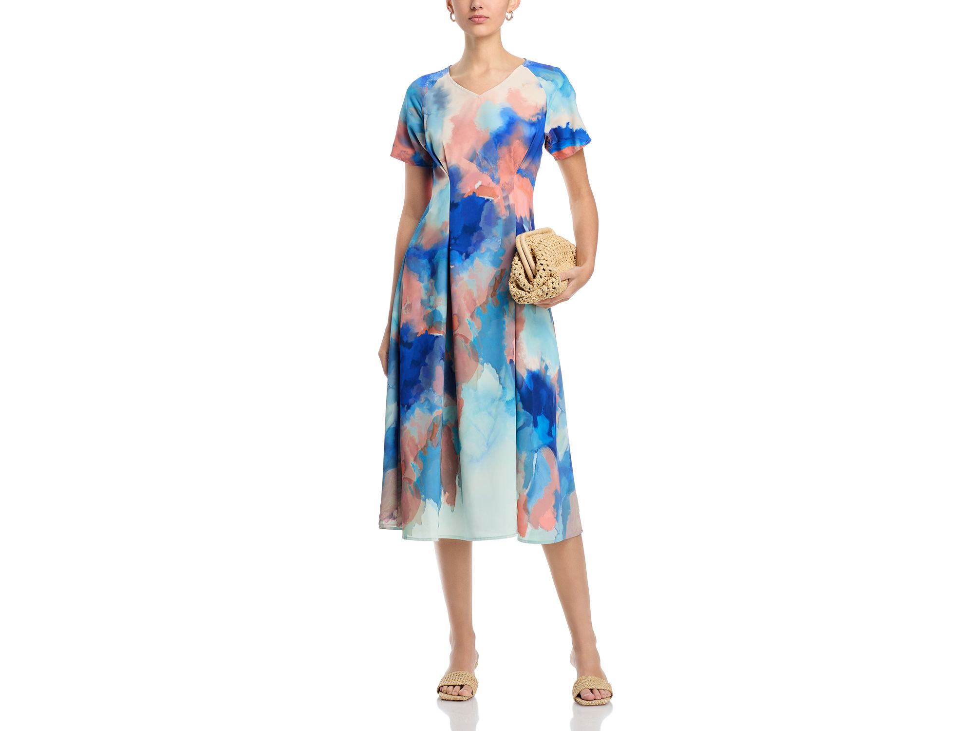 Watercolor Midi Dress — Image 3