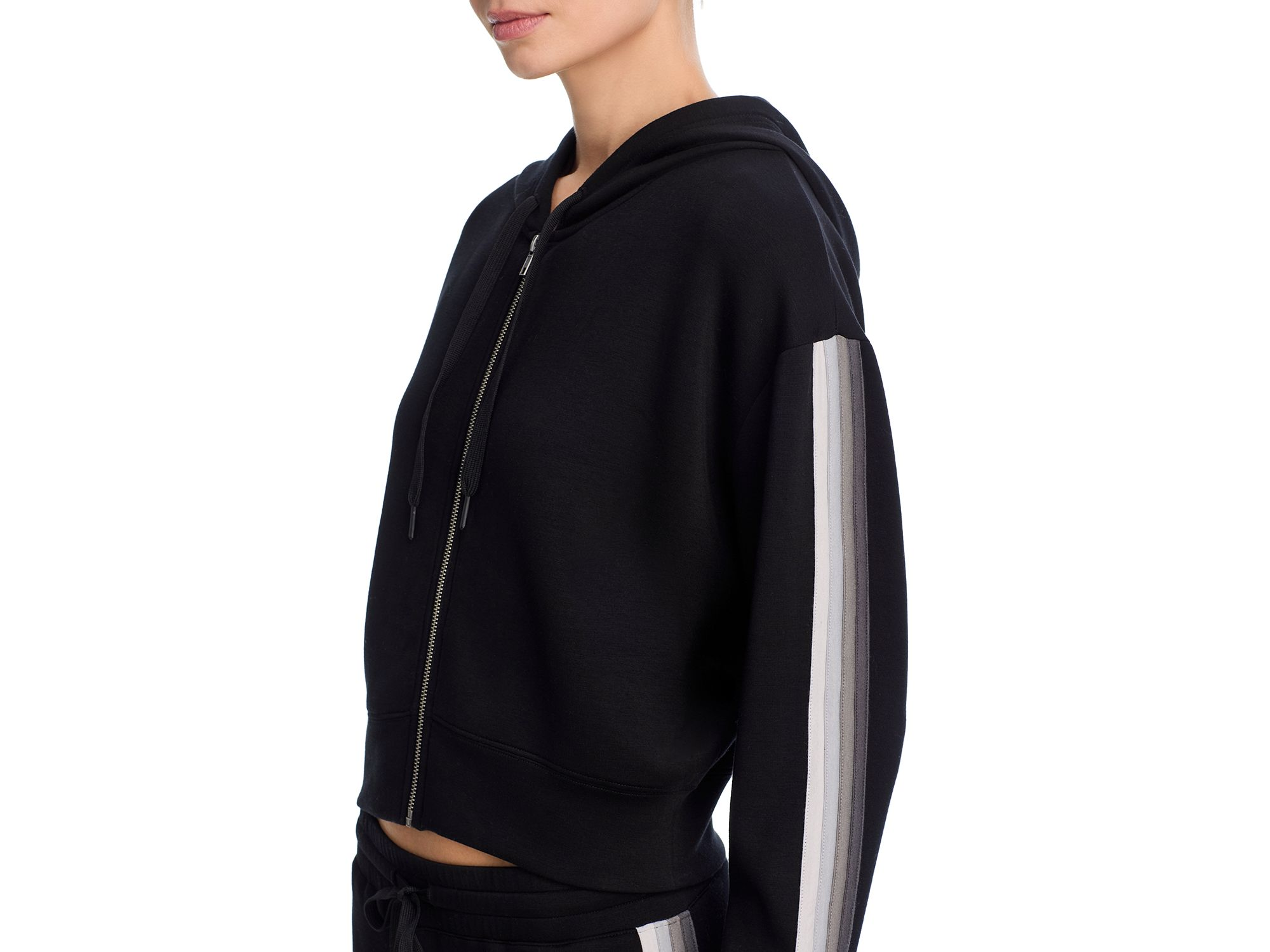Striped Cloud Fleece Zip Up Hoodie & Striped Cloud Fleece Wide Leg Pants — Image 3