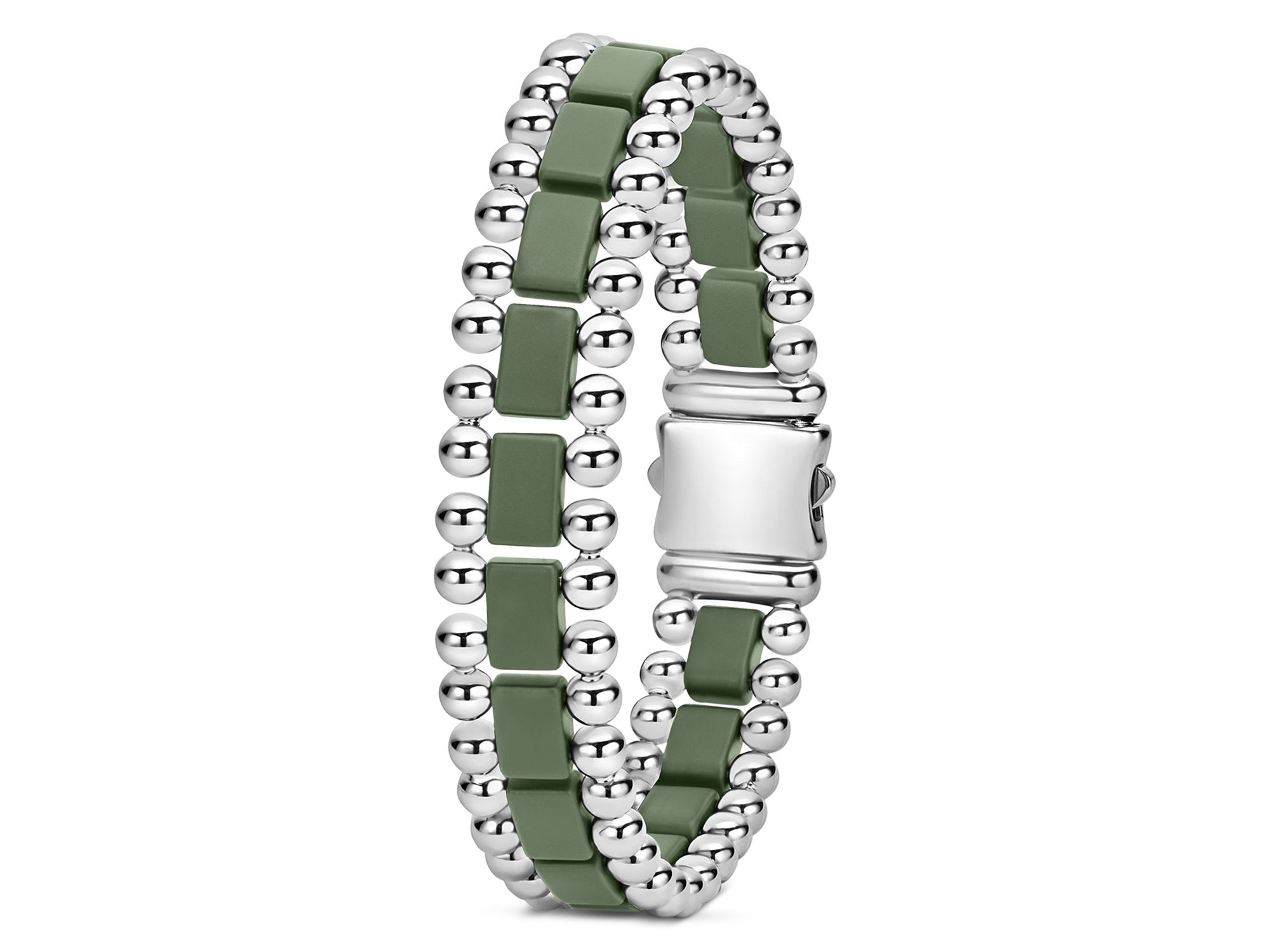 Men's XX Anthem Green & Caviar Beaded Bracelet - Exclusive — Image 3