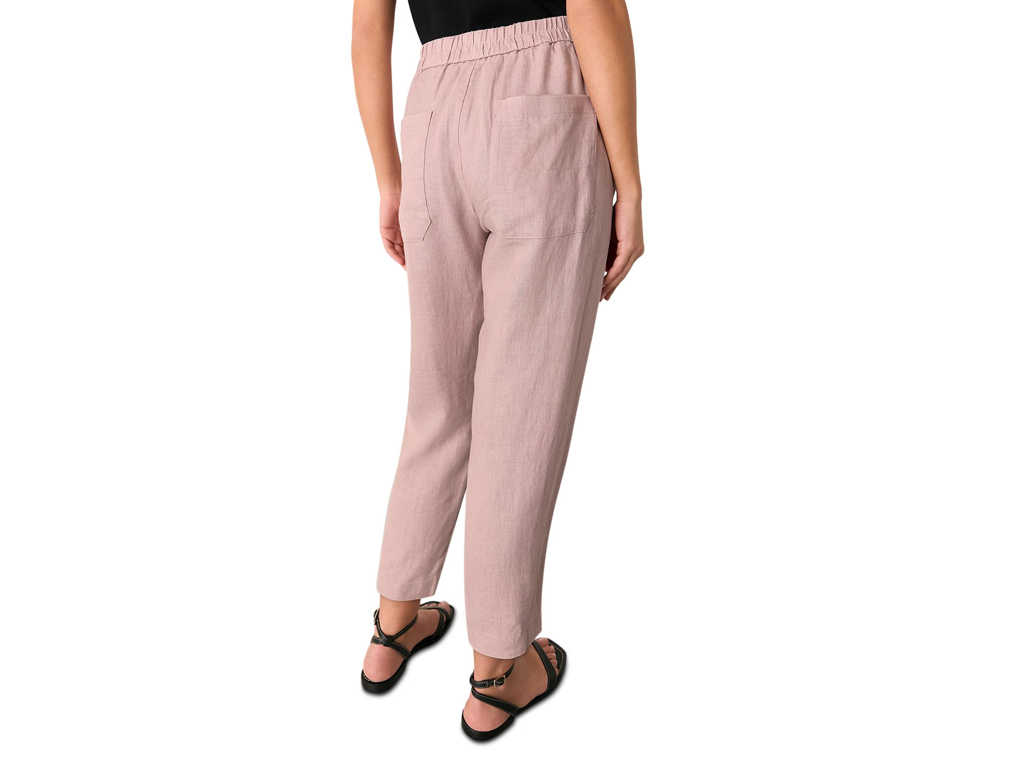 Linen Barrel Leg Pants — Image 6