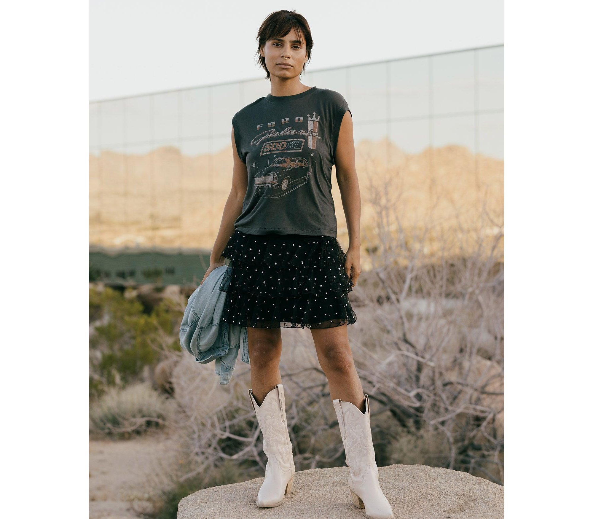 Women's Ford Galaxie 500 XL Vintage Tissue Tank — Image 3