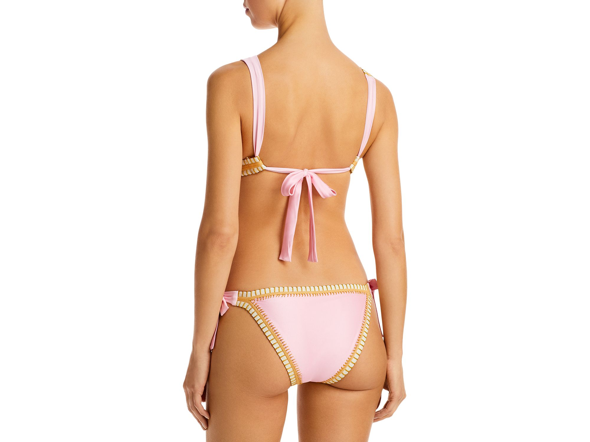 Crochet Trim Side Tie Bikini Bottom - Exclusive — Image 3