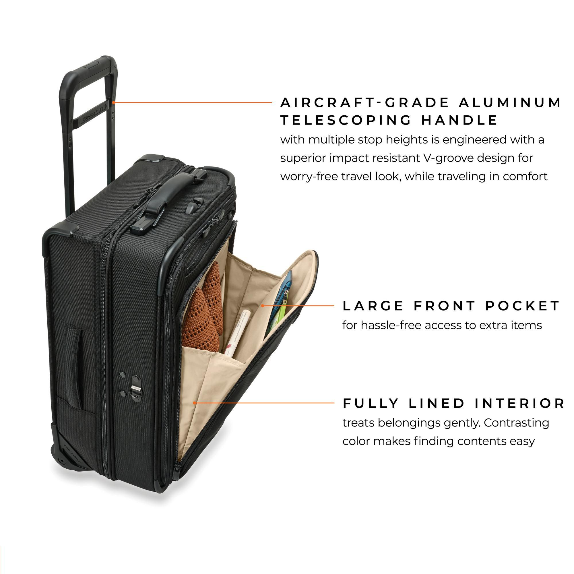 Baseline Tall Carry On 2 Wheel Garment Bag — Image 3