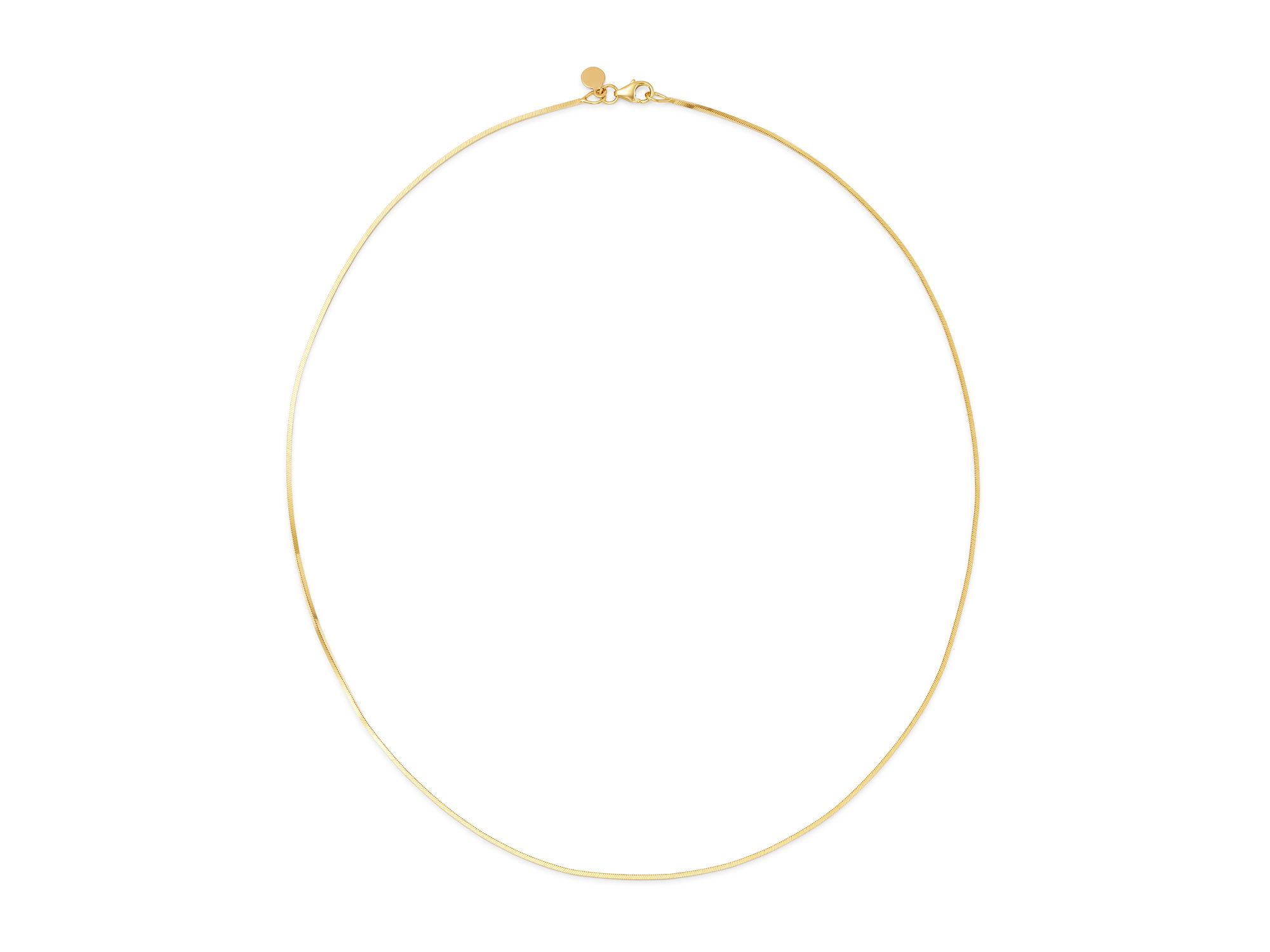 14K Yellow Gold Collar Necklace, 16" — Image 4
