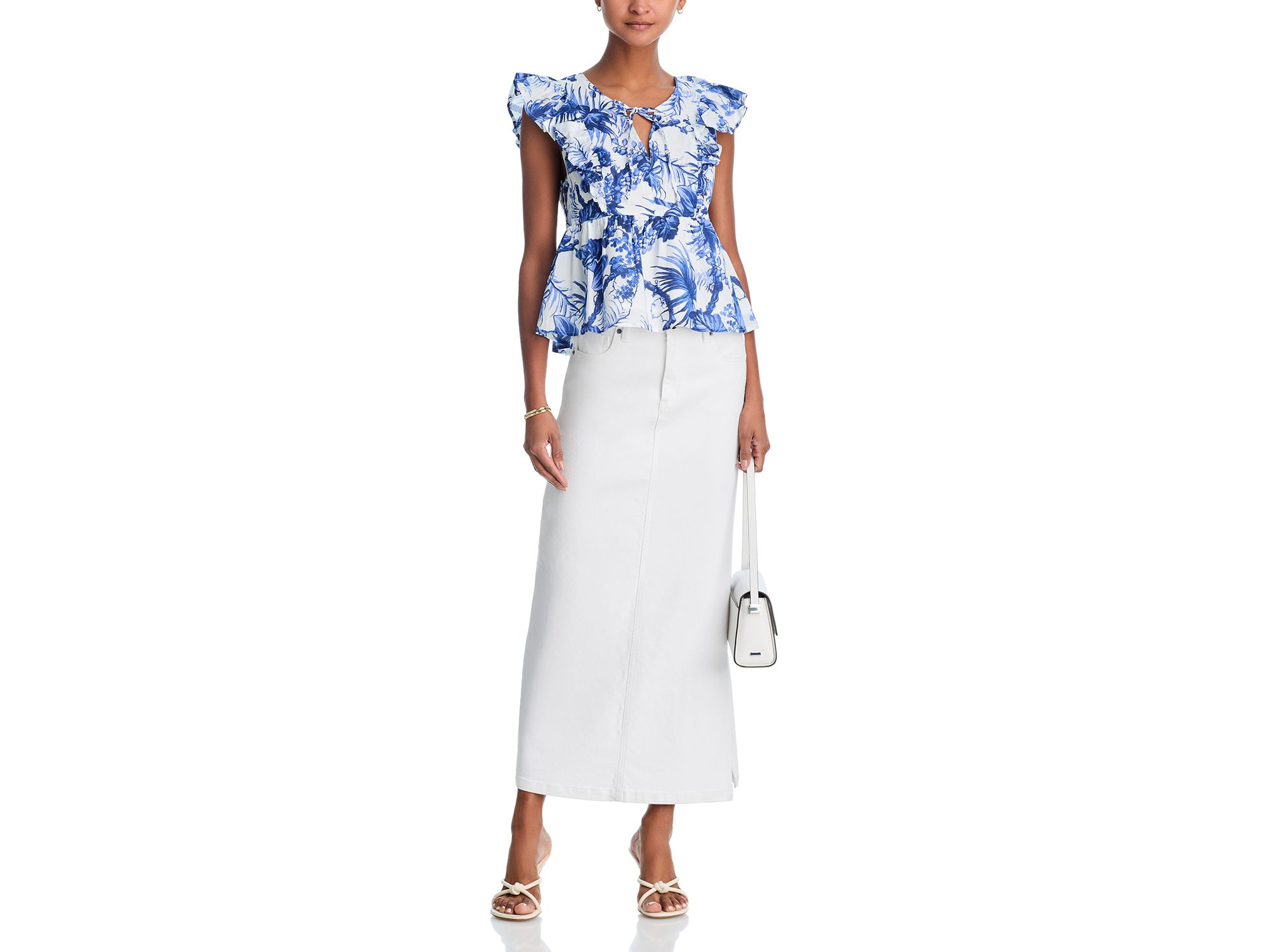 Floral Flutter Sleeved Top - Exclusive — Image 4