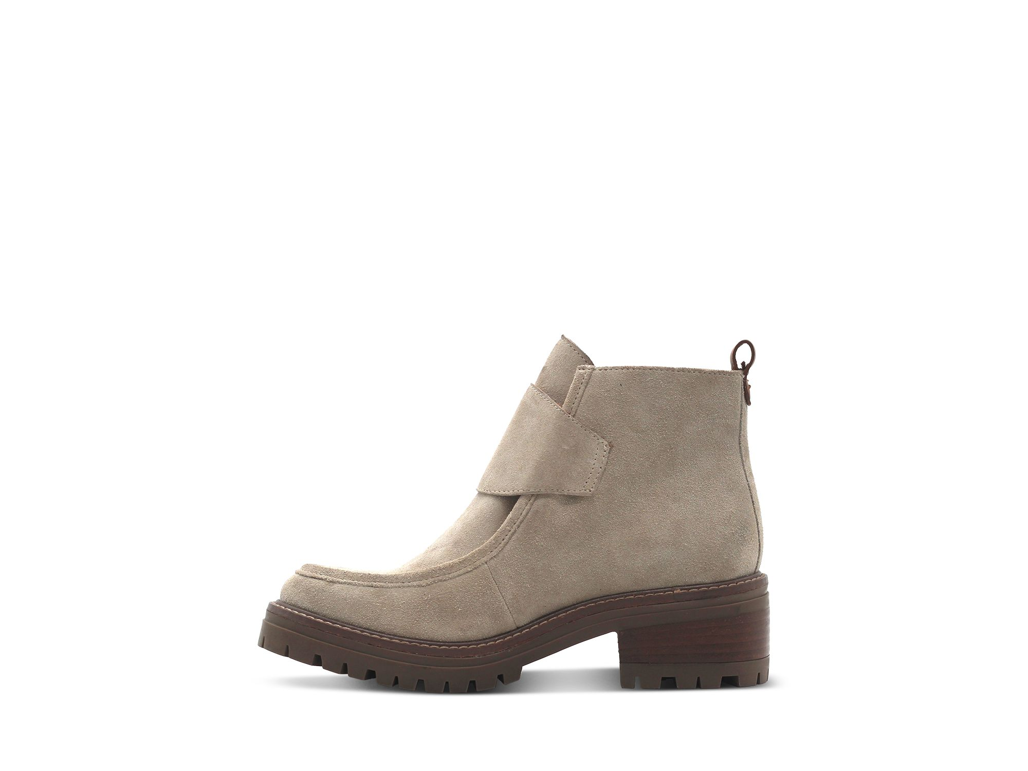 Women's Baden Beige Suede Ankle Boots — Image 3