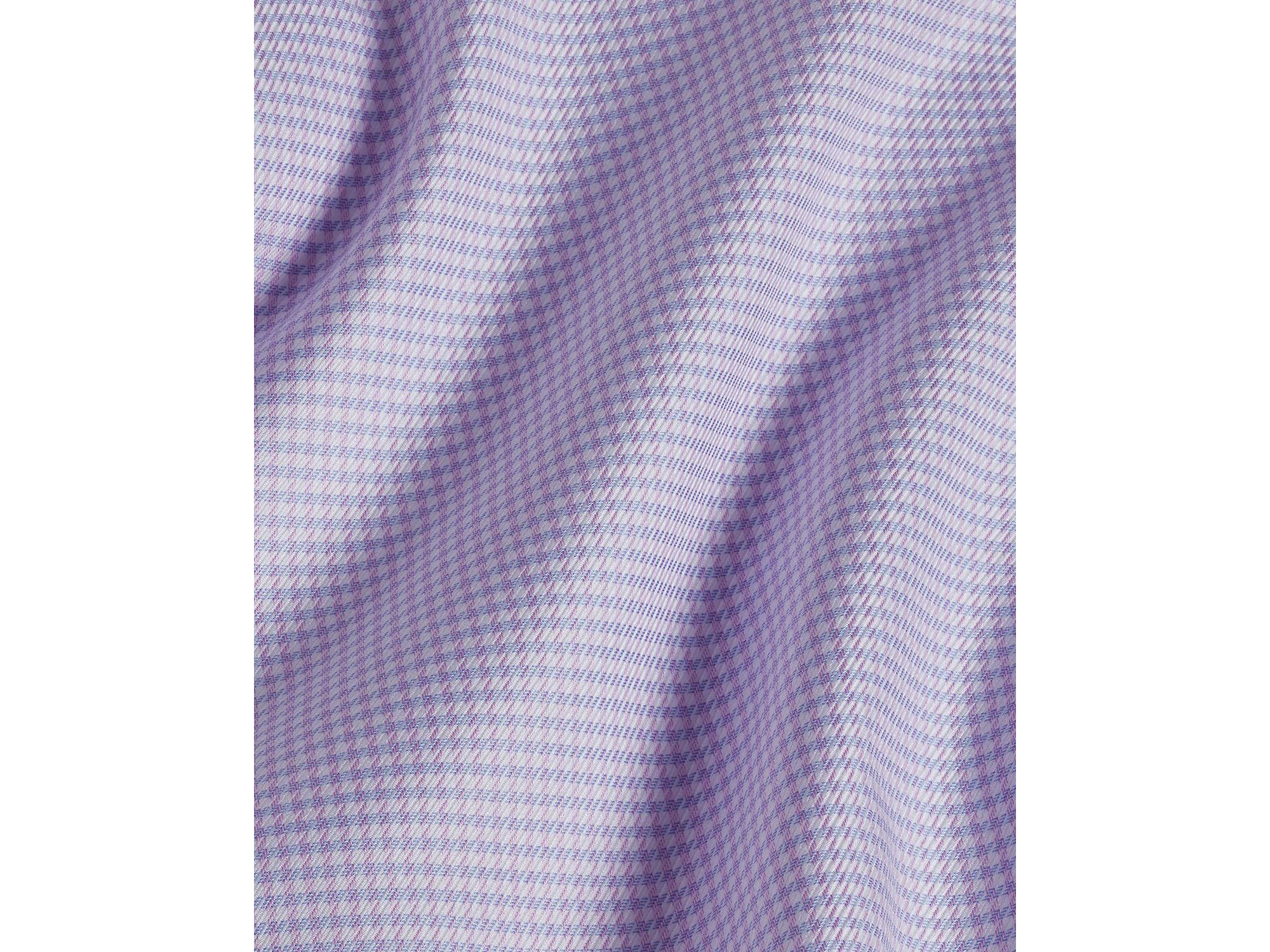 Slim Fit End on End Twill Check Dress Shirt — Image 3