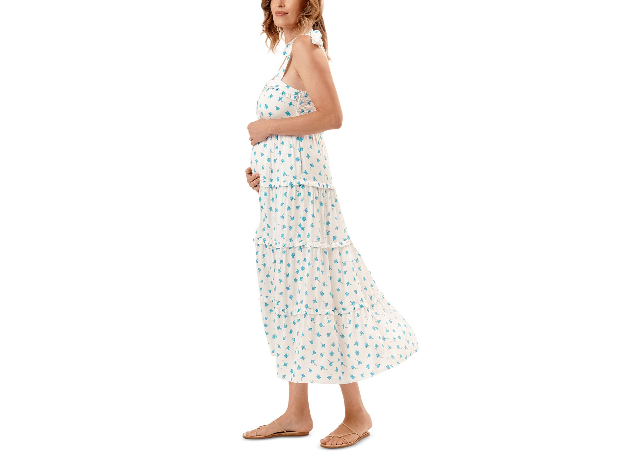 Mara Floral Tie Shoulder Maxi Dress — Image 5