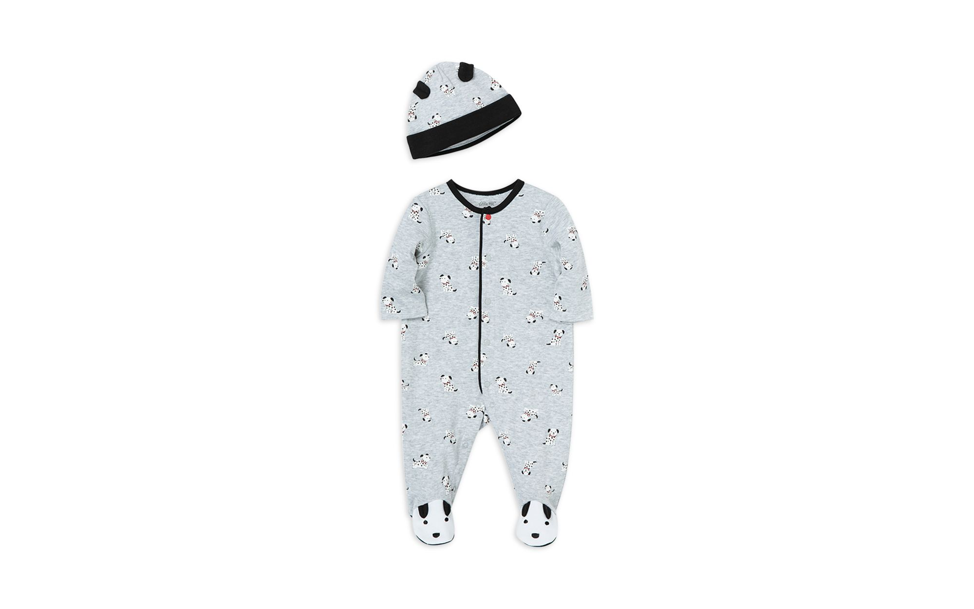 Boys' Dalmatian Footie and Hat Set - Baby — Image 4