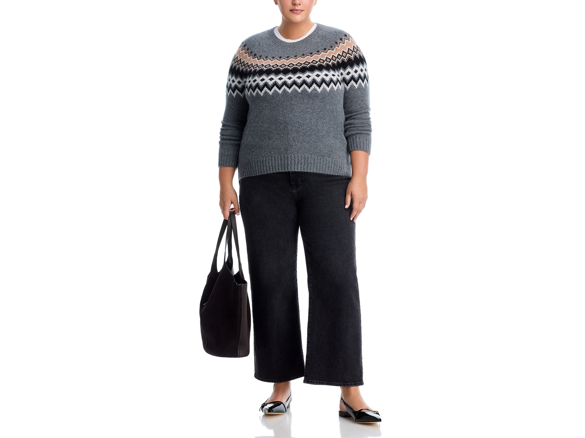 100% Cashmere Fairisle Crewneck Sweater - Exclusive — Image 8