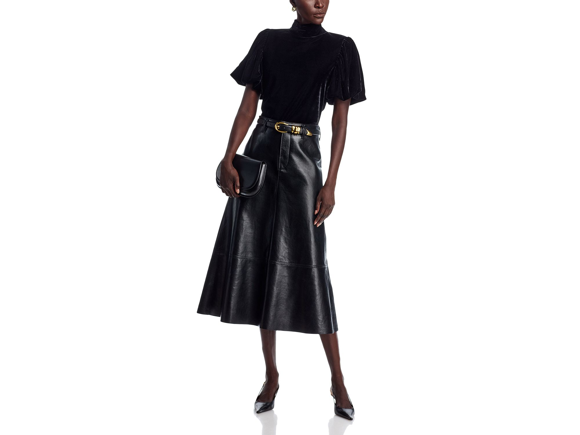 Velvet Mock Neck Top — Image 4