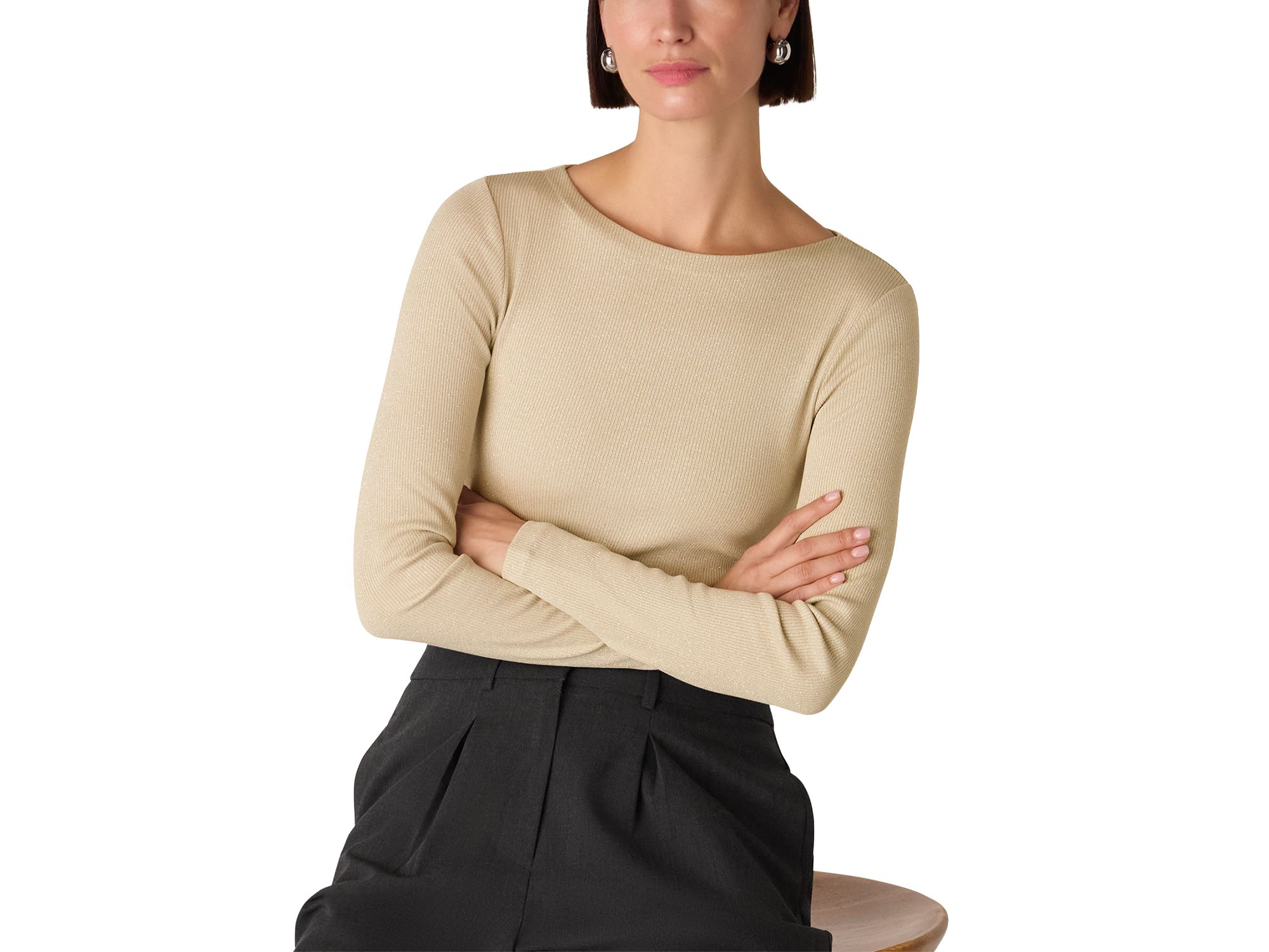 Sparkle Rib Jersey Top — Image 3