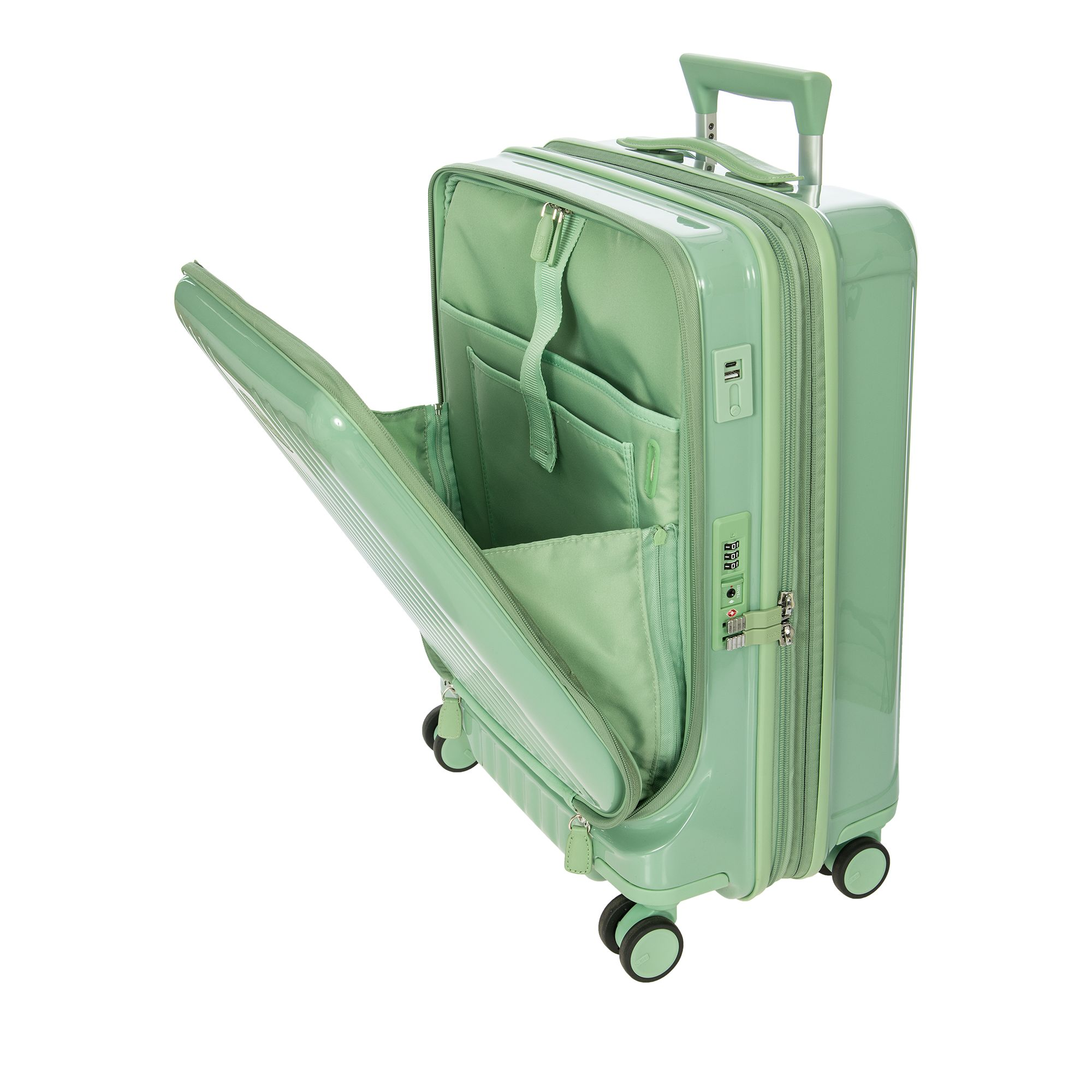 Positano 21" Carry on Spinner Pocket Suitcase — Image 3