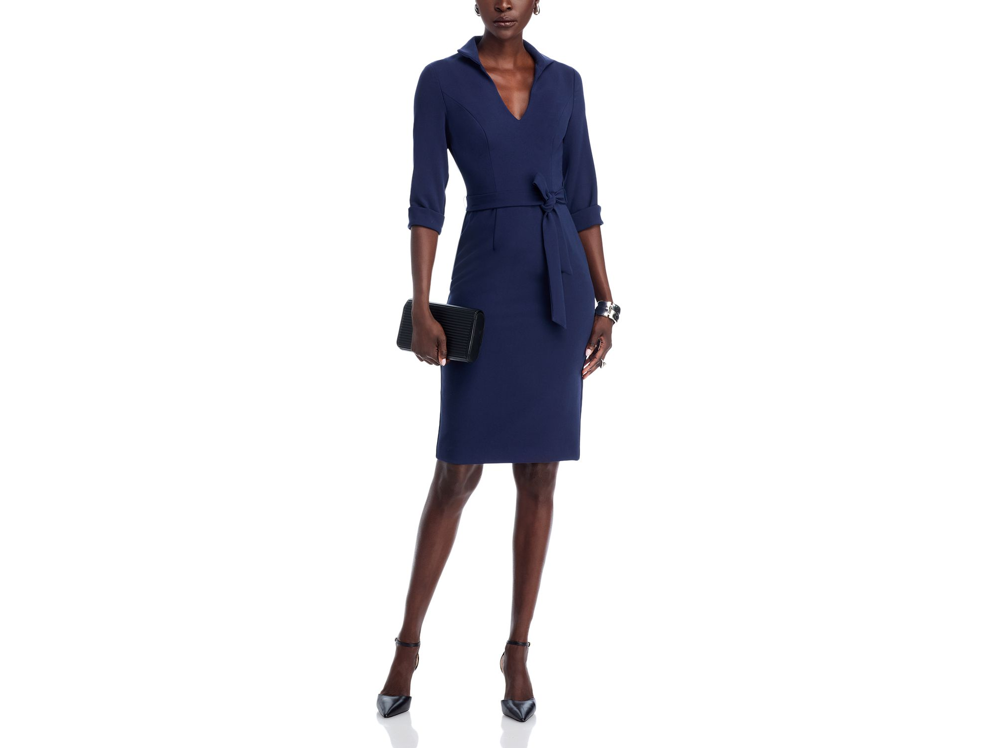 Madeline Belted Sheath Dress — Image 5