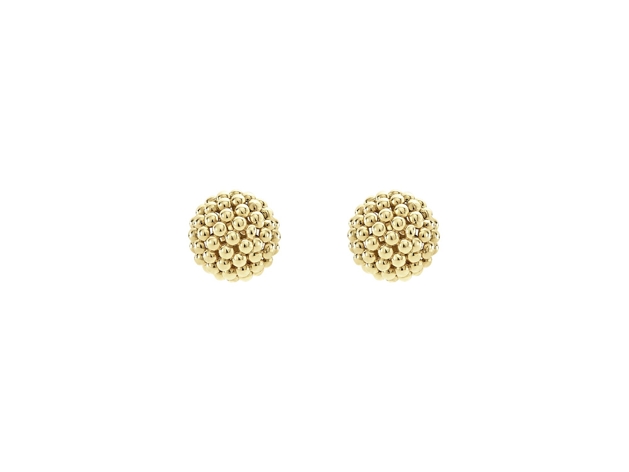 Caviar Gold Collection 18K Gold Stud Earrings — Image 3