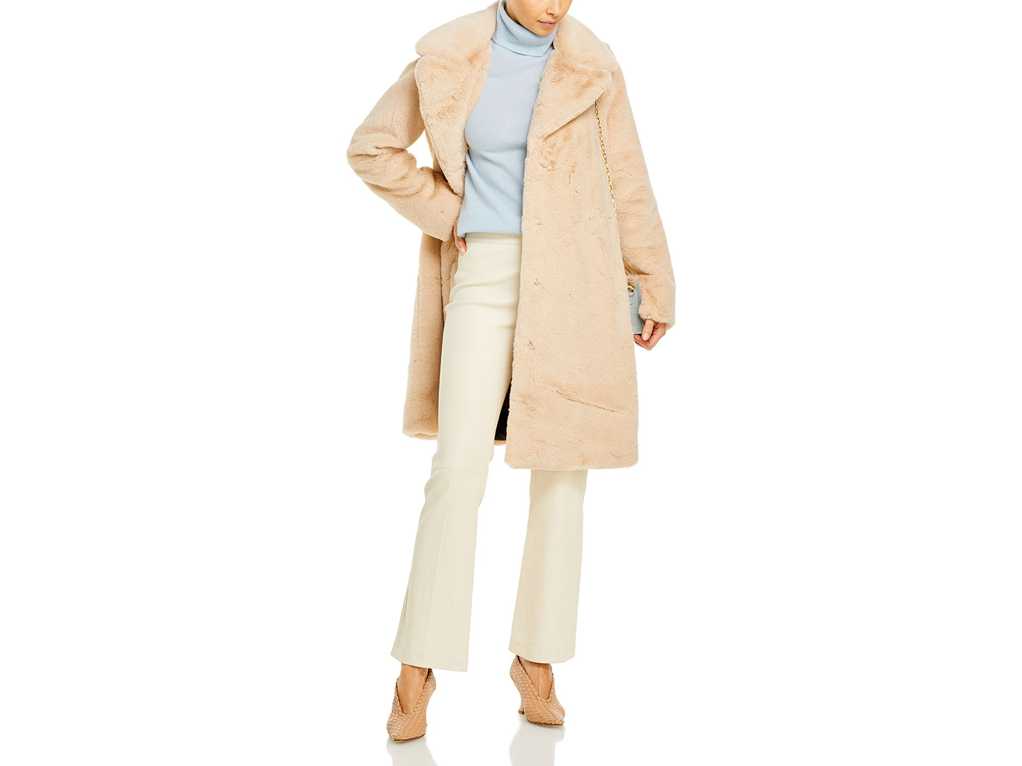 Faux-Fur Coat with Wide Lapels - Exclusive — Image 10