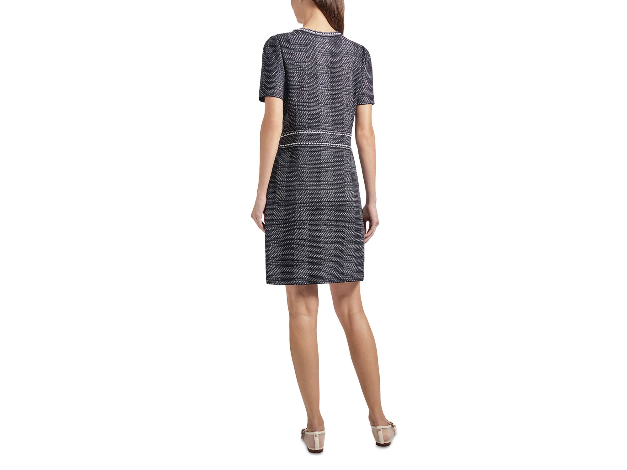 Plaid Button Front Sheath Dress — Image 3