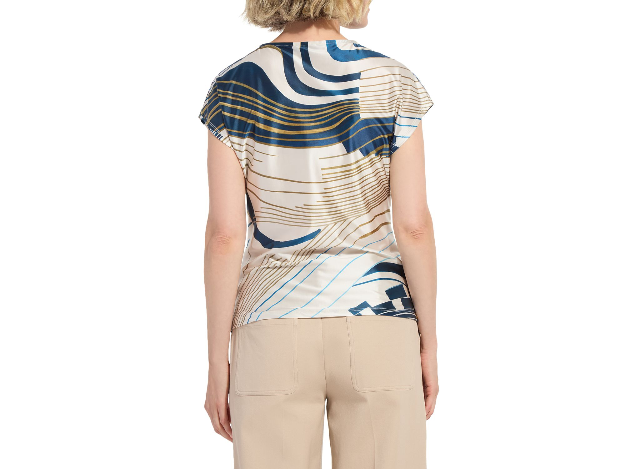 Faride Side Pleated Printed Top — Image 4