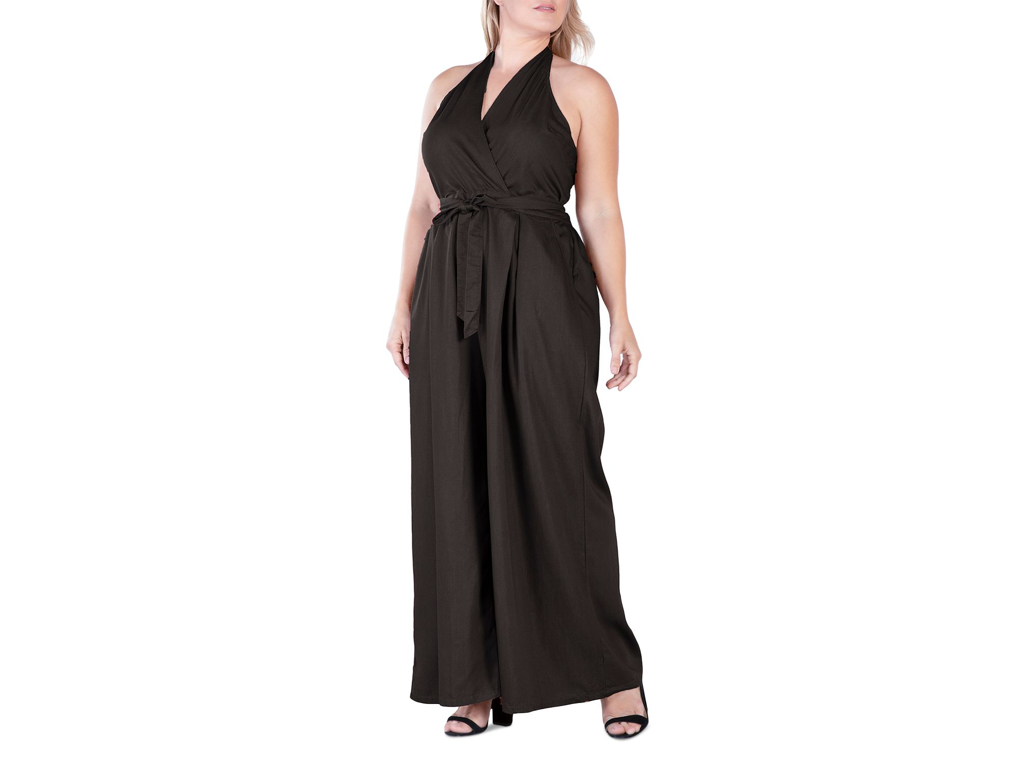 Wide Leg Halter Jumpsuit — Image 3