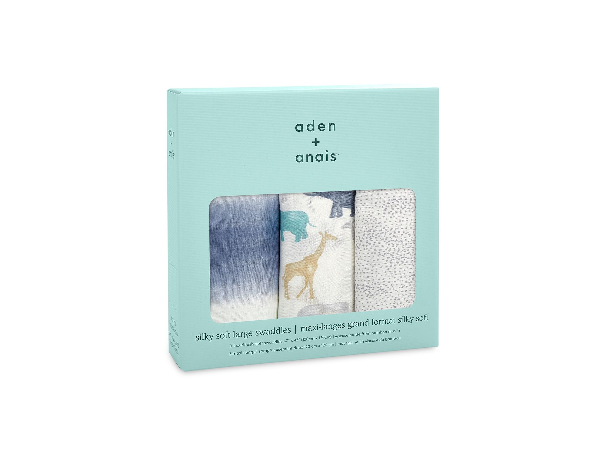 3 Pk. Silky Soft Printed Swaddles — Image 6