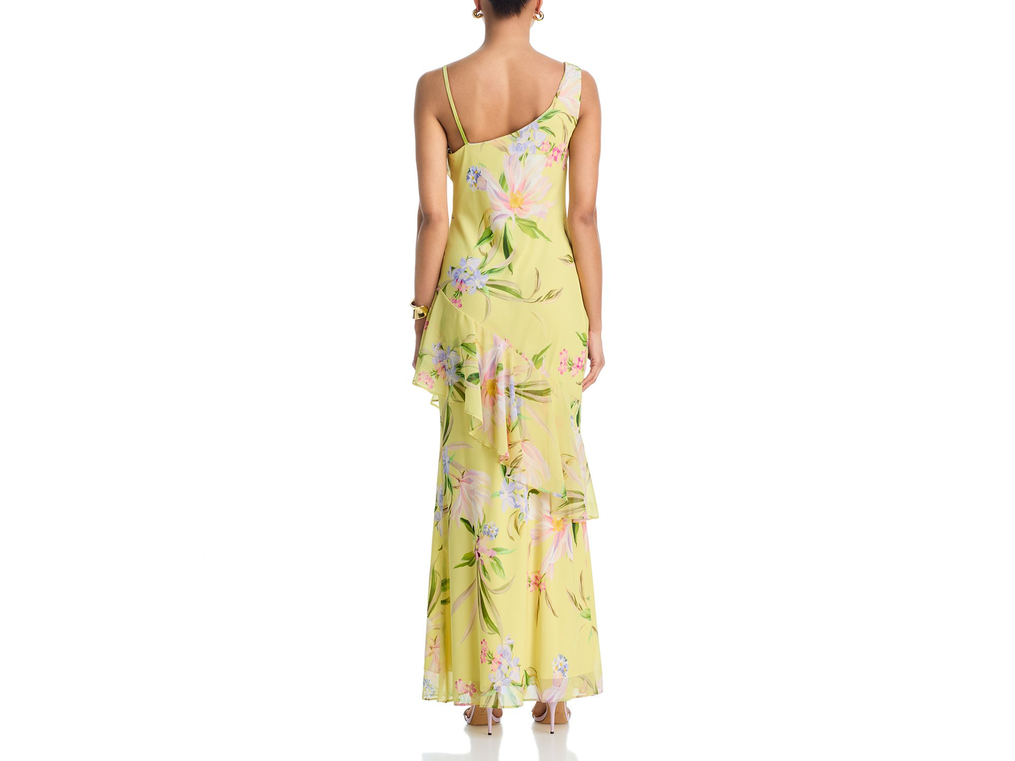 Asymmetric Chiffon Dress - Exclusive — Image 4