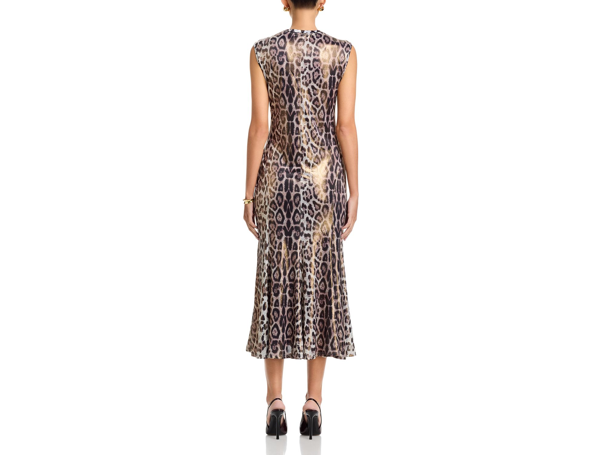 Leopard Fitted Maxi Dress — Image 3