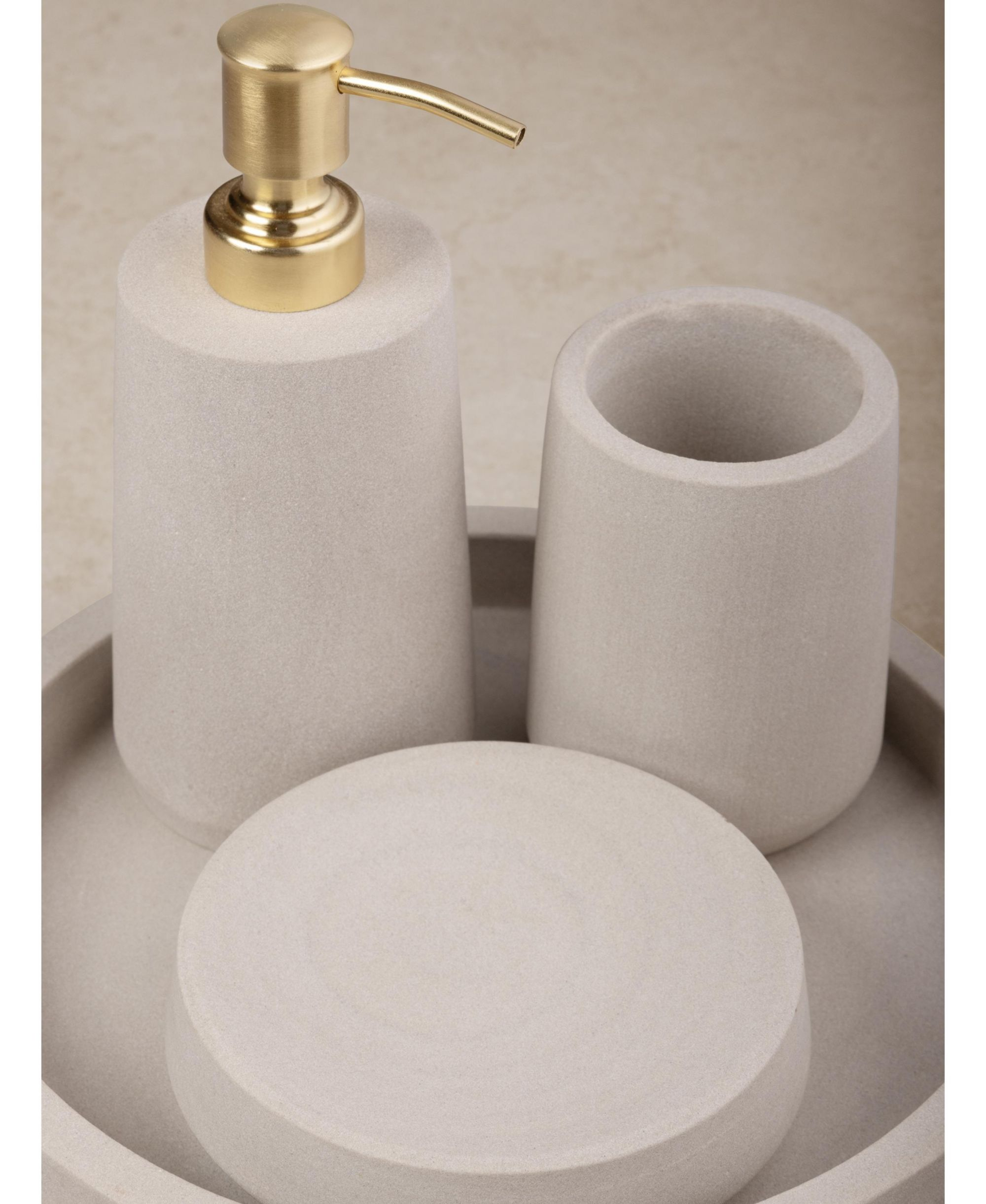 Casablanca Sandstone Bath Accessories, Set of 4 — Image 3