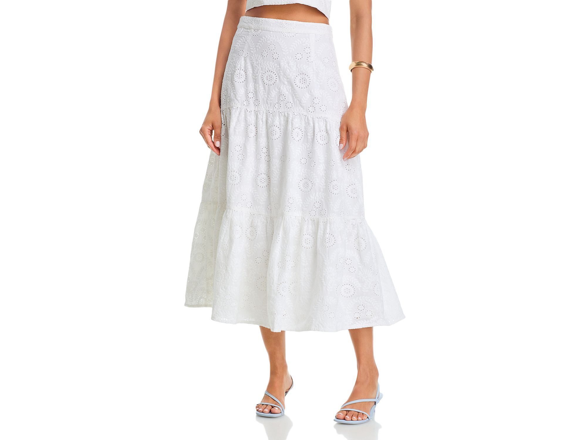 Svea Eyelet Cropped Top & Svea Eyelet Flared Skirt — Image 6