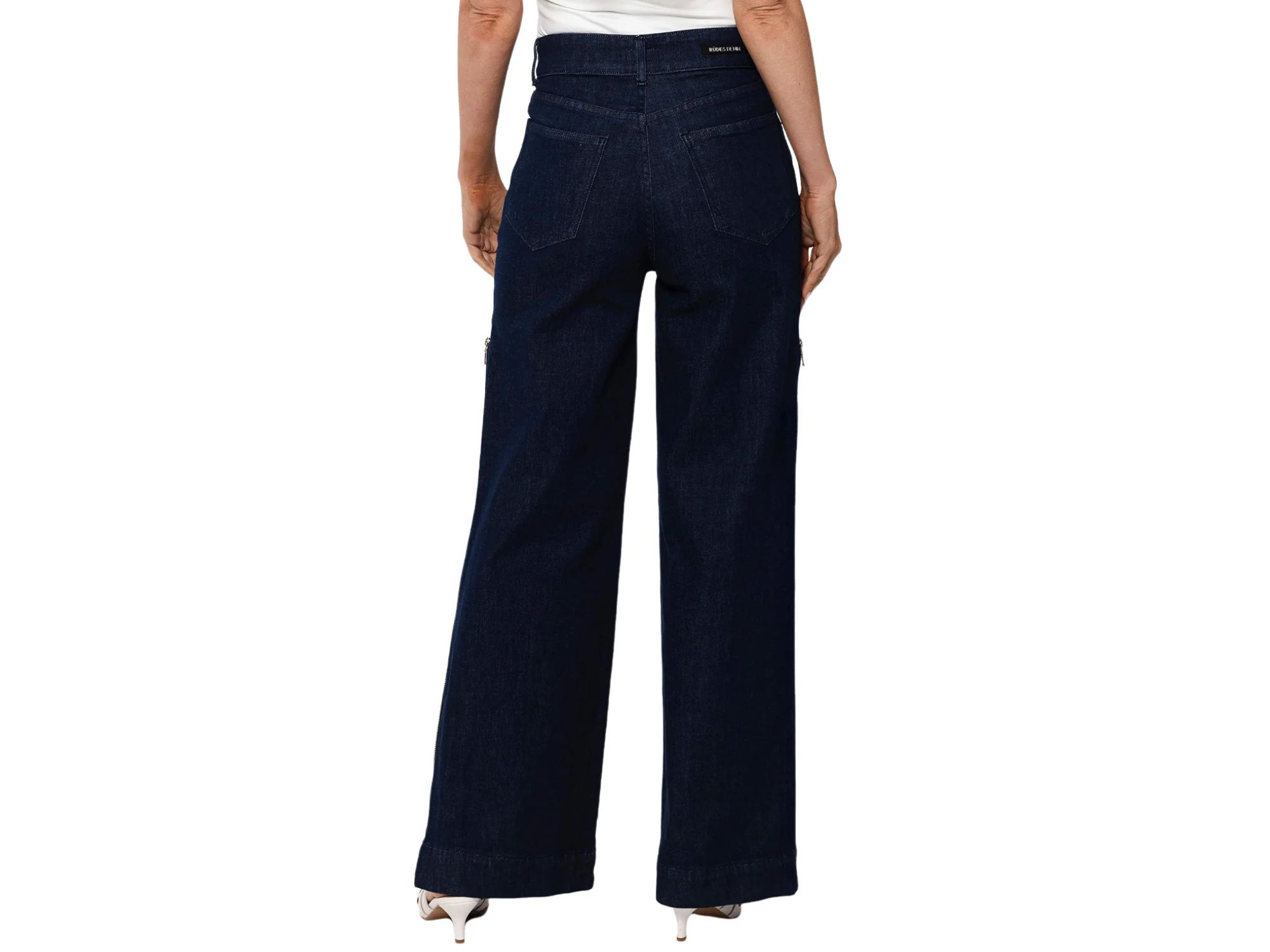 Mid Rise Caroline Pant in Dark Blue — Image 3