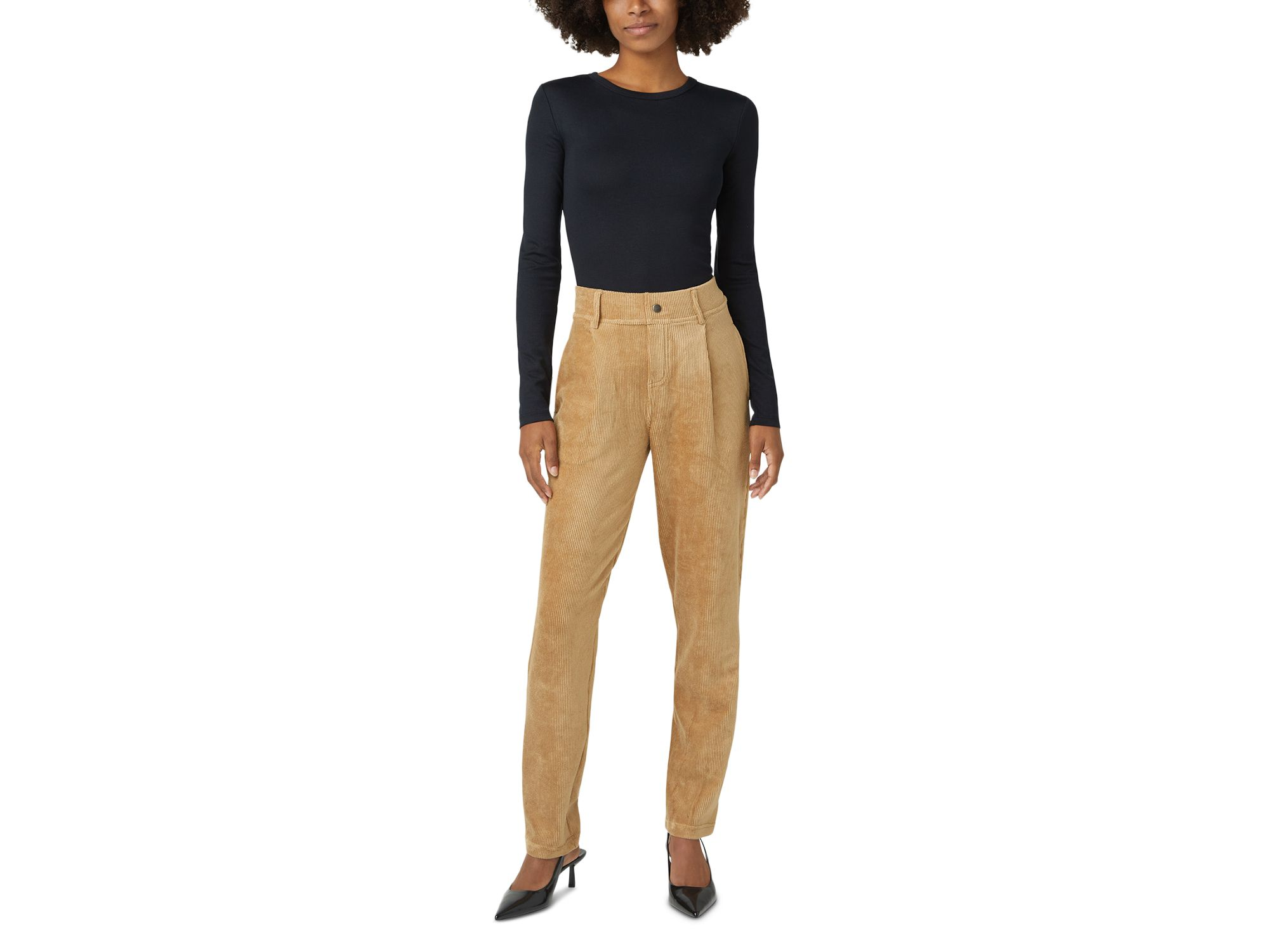 Pleated Corduroy Pants — Image 7